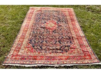 Oriental room size rug with central