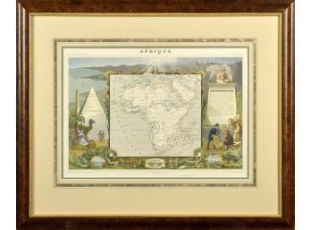 An antique framed map.  Map: Atlas
