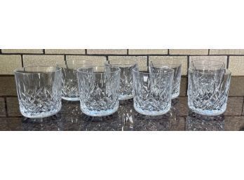 A set of eight Waterford crystal