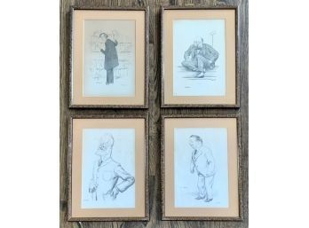 Four framed prints from the supplement 3ab4b0
