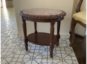 A contemporary oval mahogany stand 3ab4dc
