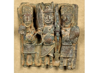 Bronze African sculpture depicting