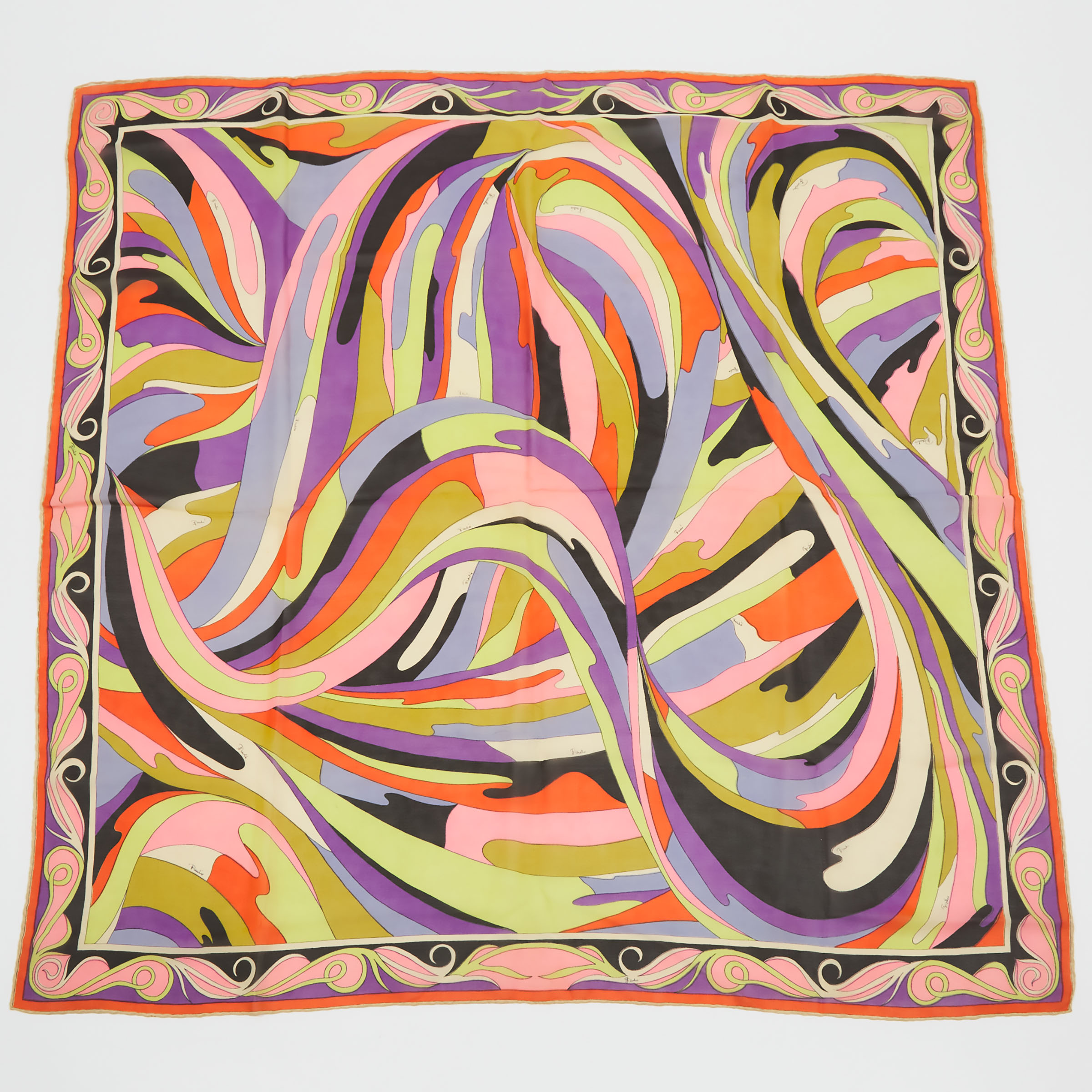 Emilio Pucci Silk Chiffon Scarf 3ab510