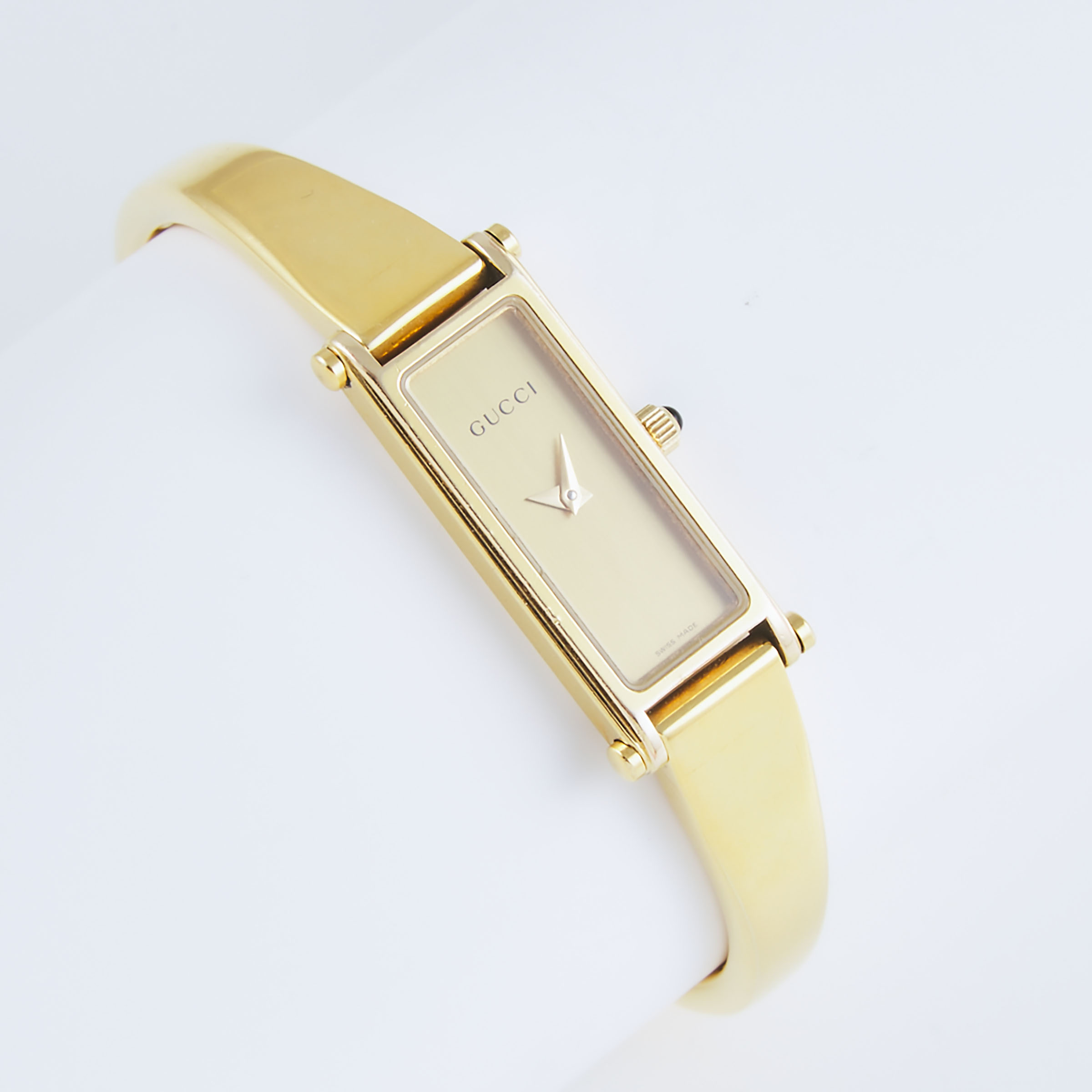 Lady s Gucci Gold Tone Metal Wristwatch 3ab537