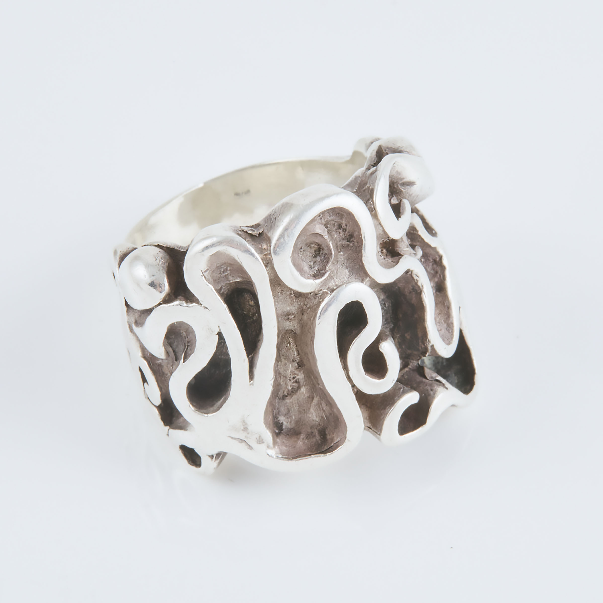 Sterling Silver Abstract Ring 