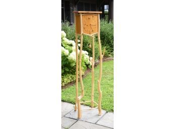 Rustic wooden tall clock by Moose 3ab597