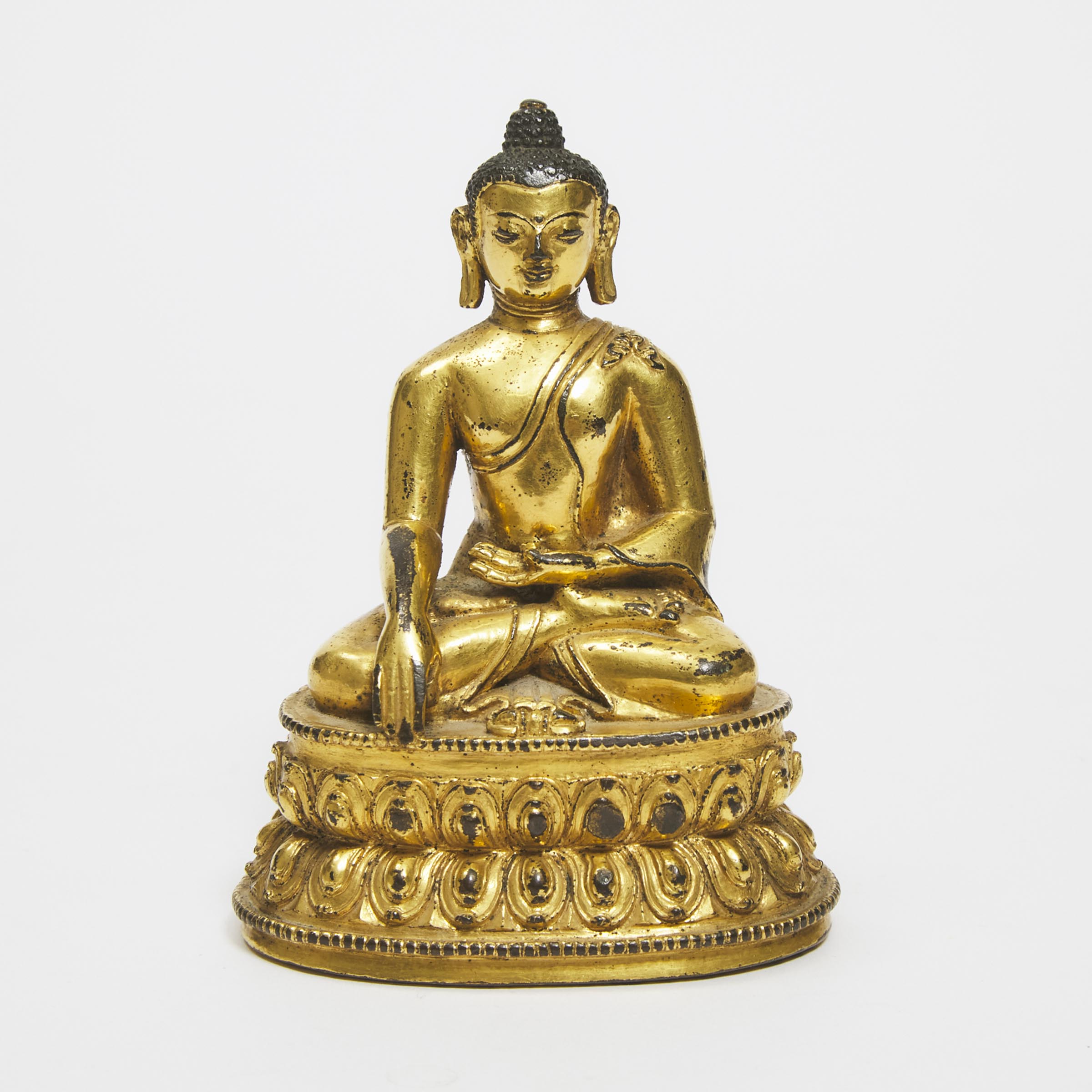 A Gilt Copper Alloy Figure of Seated 3ab5ac