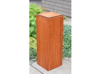 Artisan made cherry pedestal, with