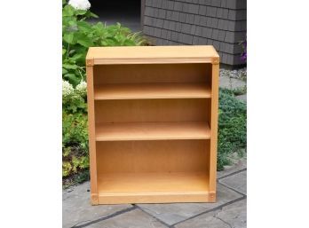 Modern maple bookcase with adjustable