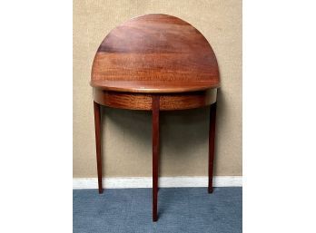 E. 20th C. mahogany demi-lune games