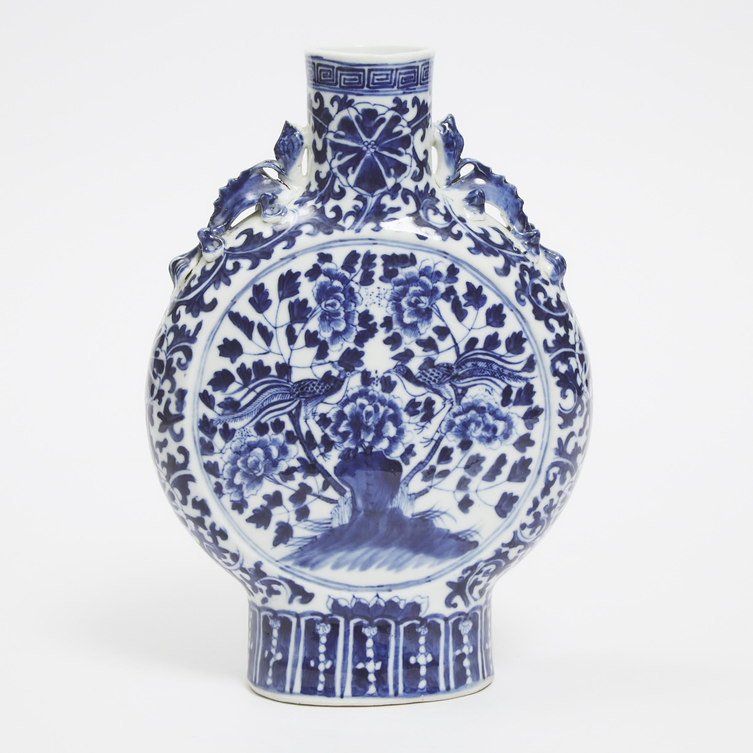 A Blue and White Moonflask, Early 19th