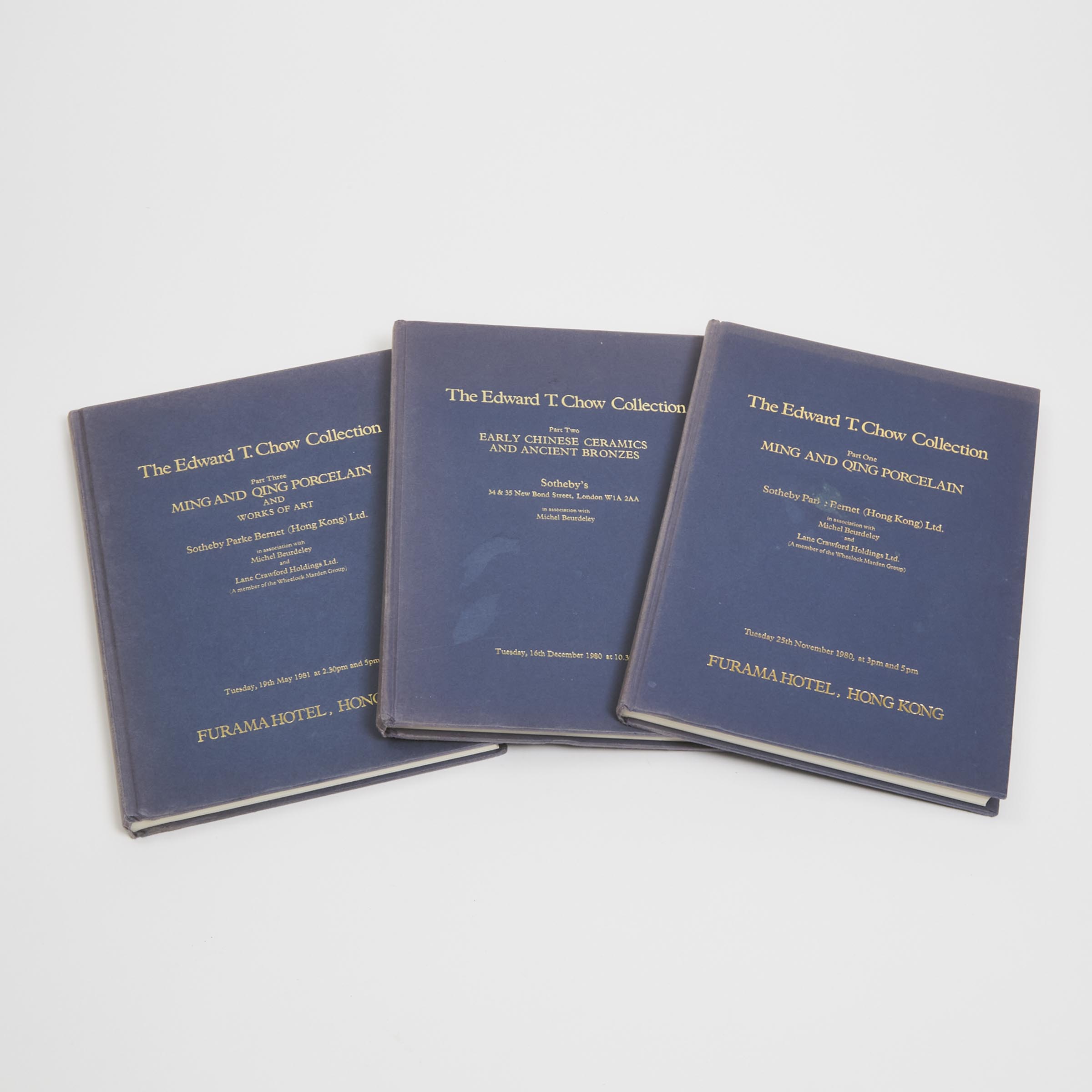A Complete Set of Three Sotheby's