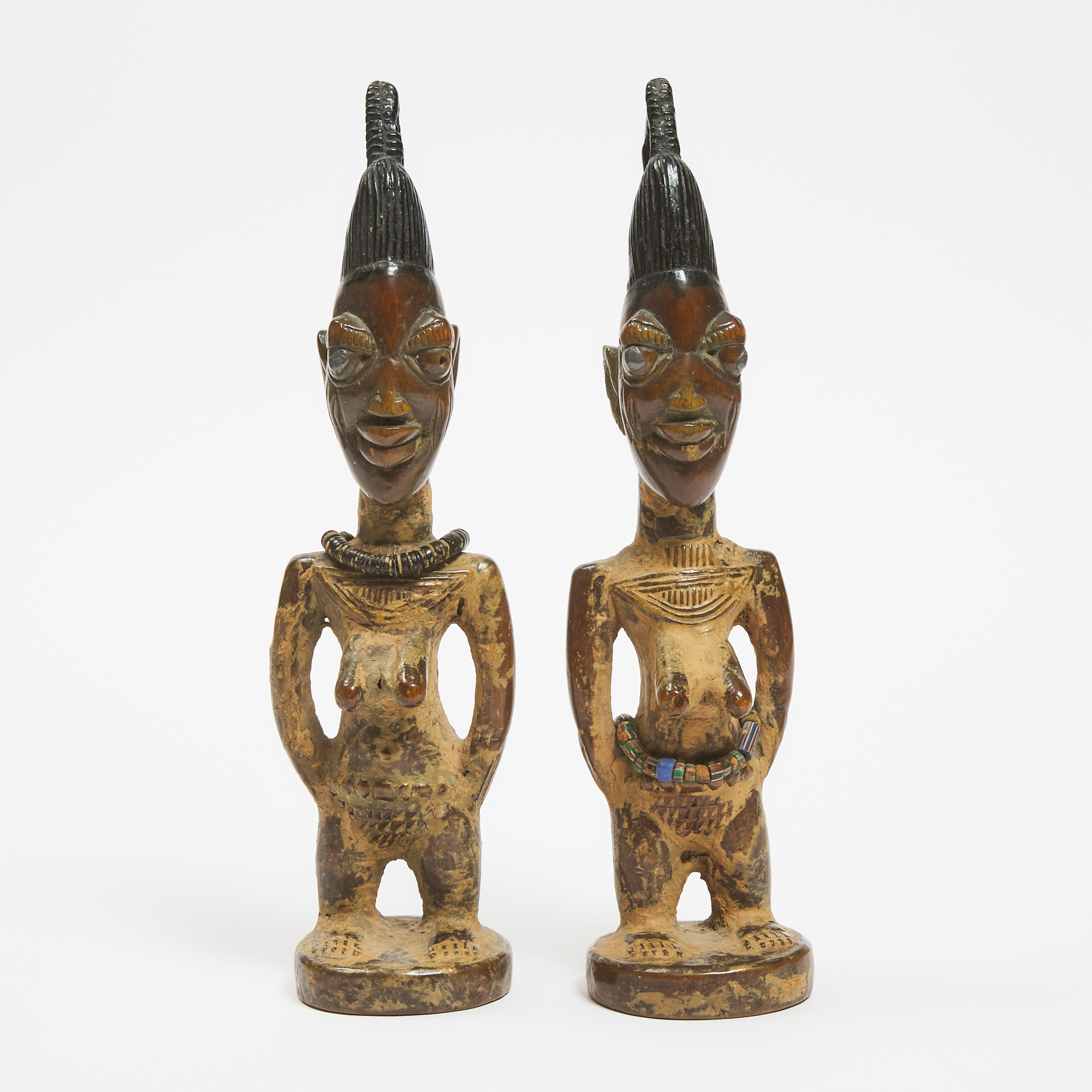 Pair of Yoruba Female Ibeji Twin