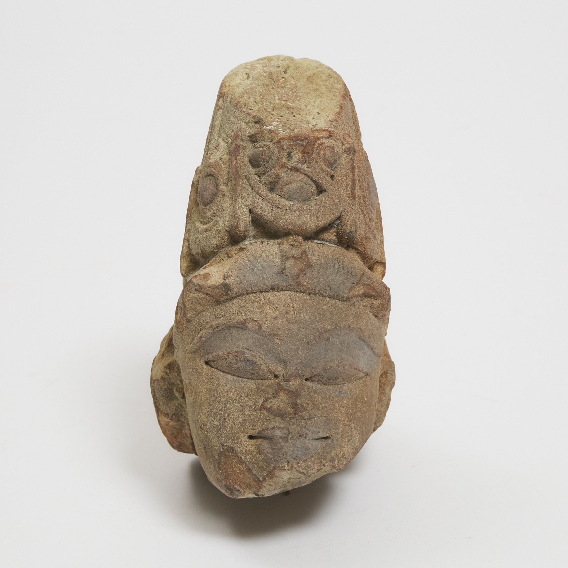 Indonesian Stone Head, 4th to 7th