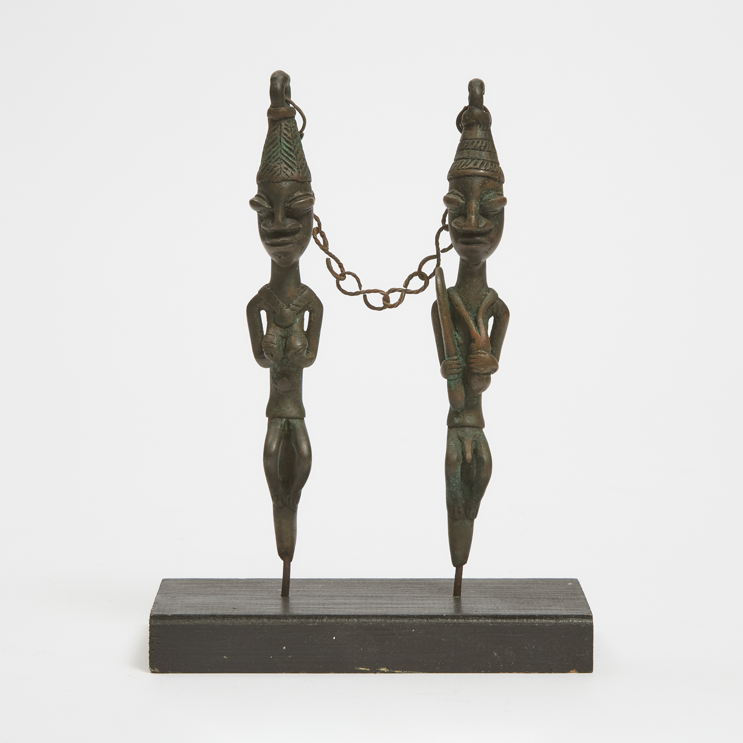 Pair of Yoruba Bronze Male and 3ab7ff