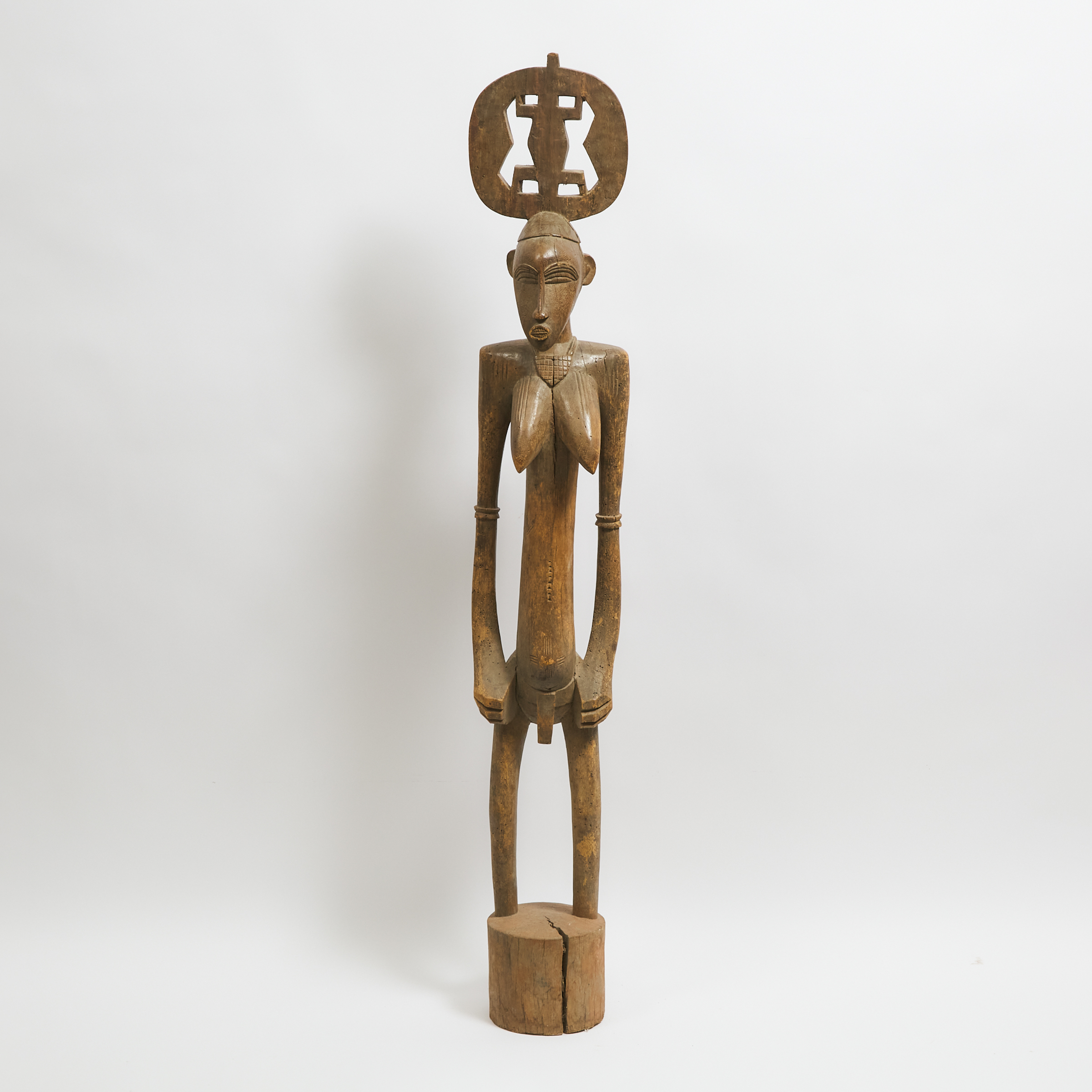 Large Senufo Carved Wood Female