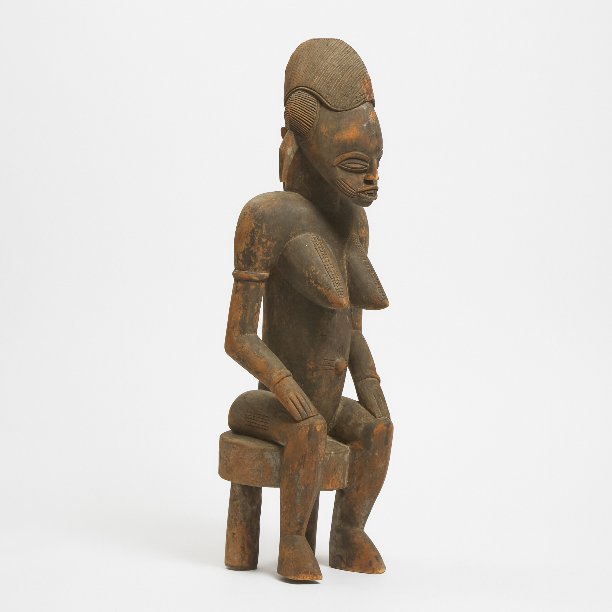 Large Senufo Seated Female Figure,