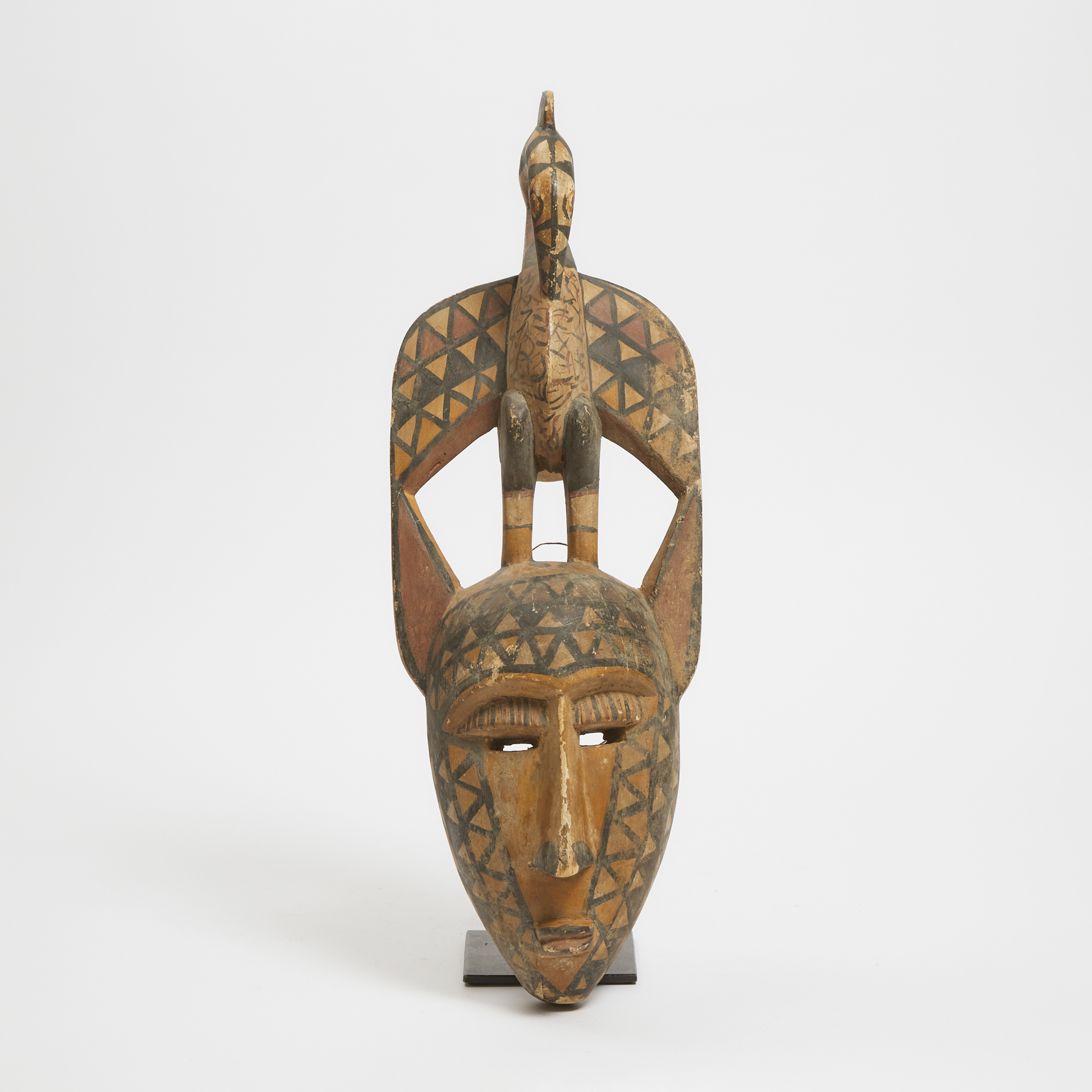 Bamana Mask with Bird Surmount,