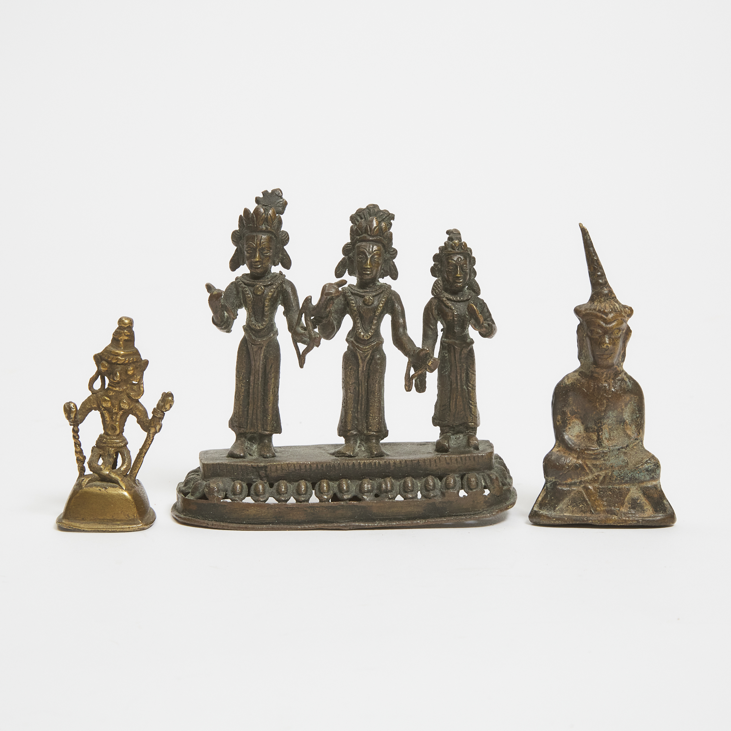 Group of Three Indian Bronze Deity 3ab86d