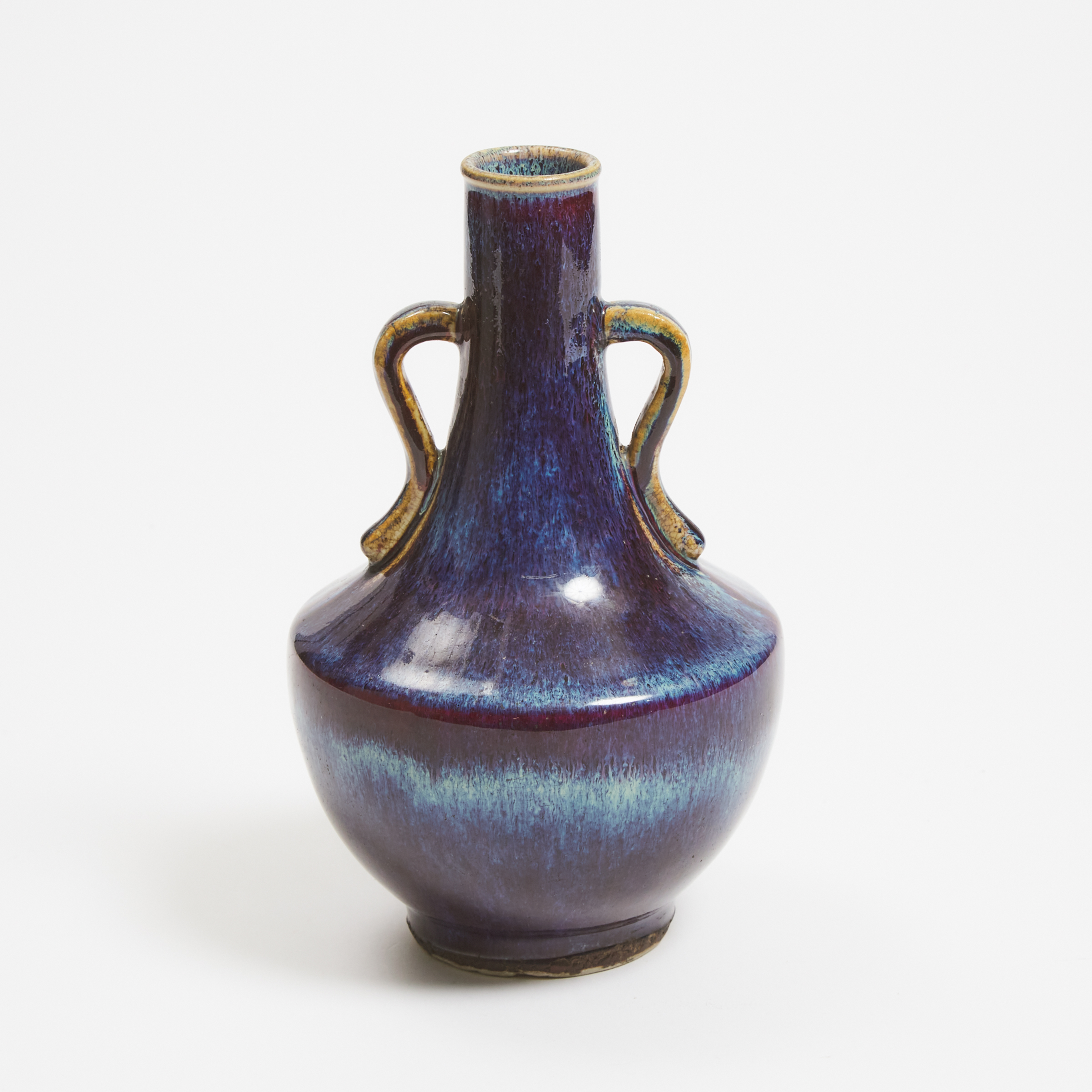 A Flambé-Glazed Baluster Vase With