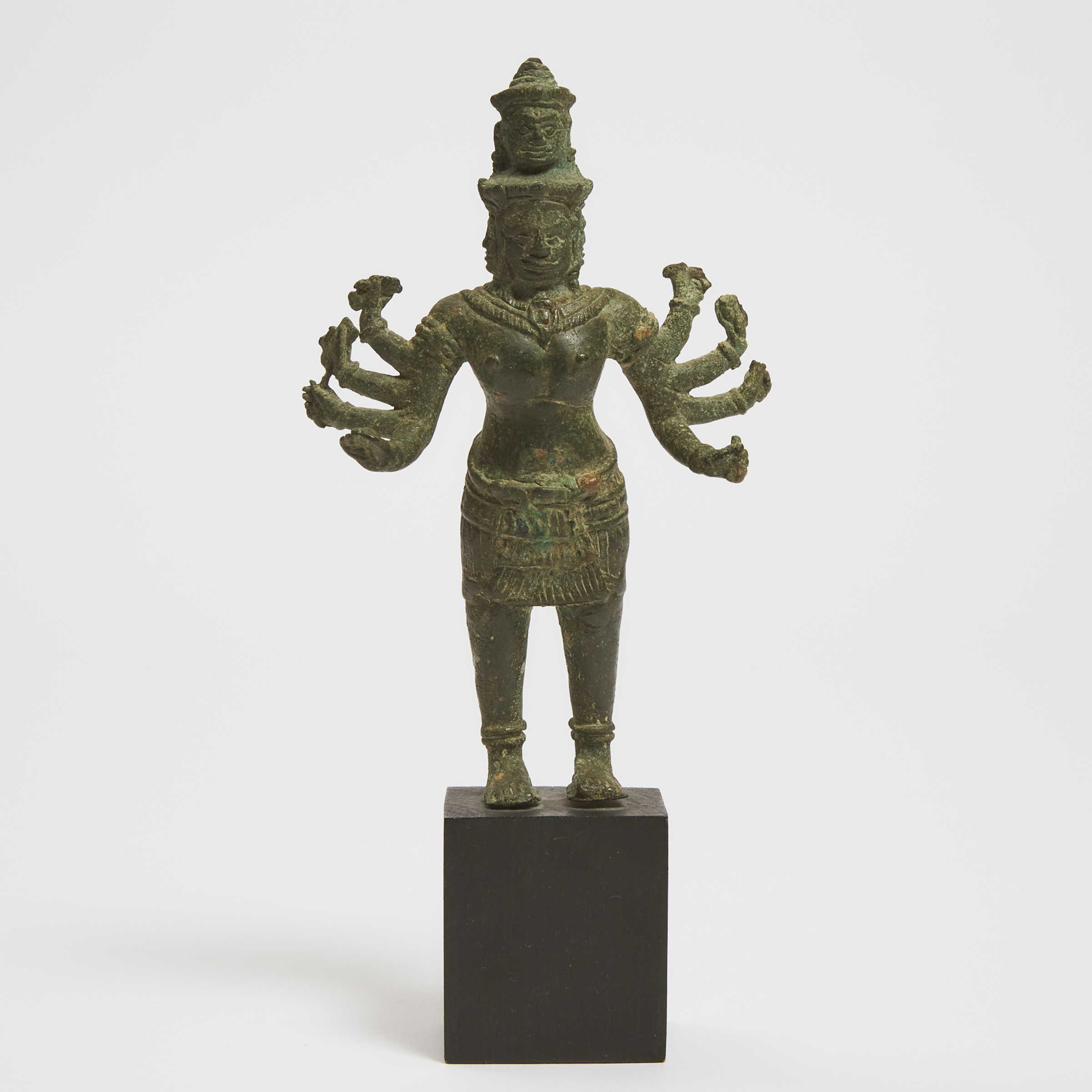 A Khmer Bronze Figure of Shiva  3ab900