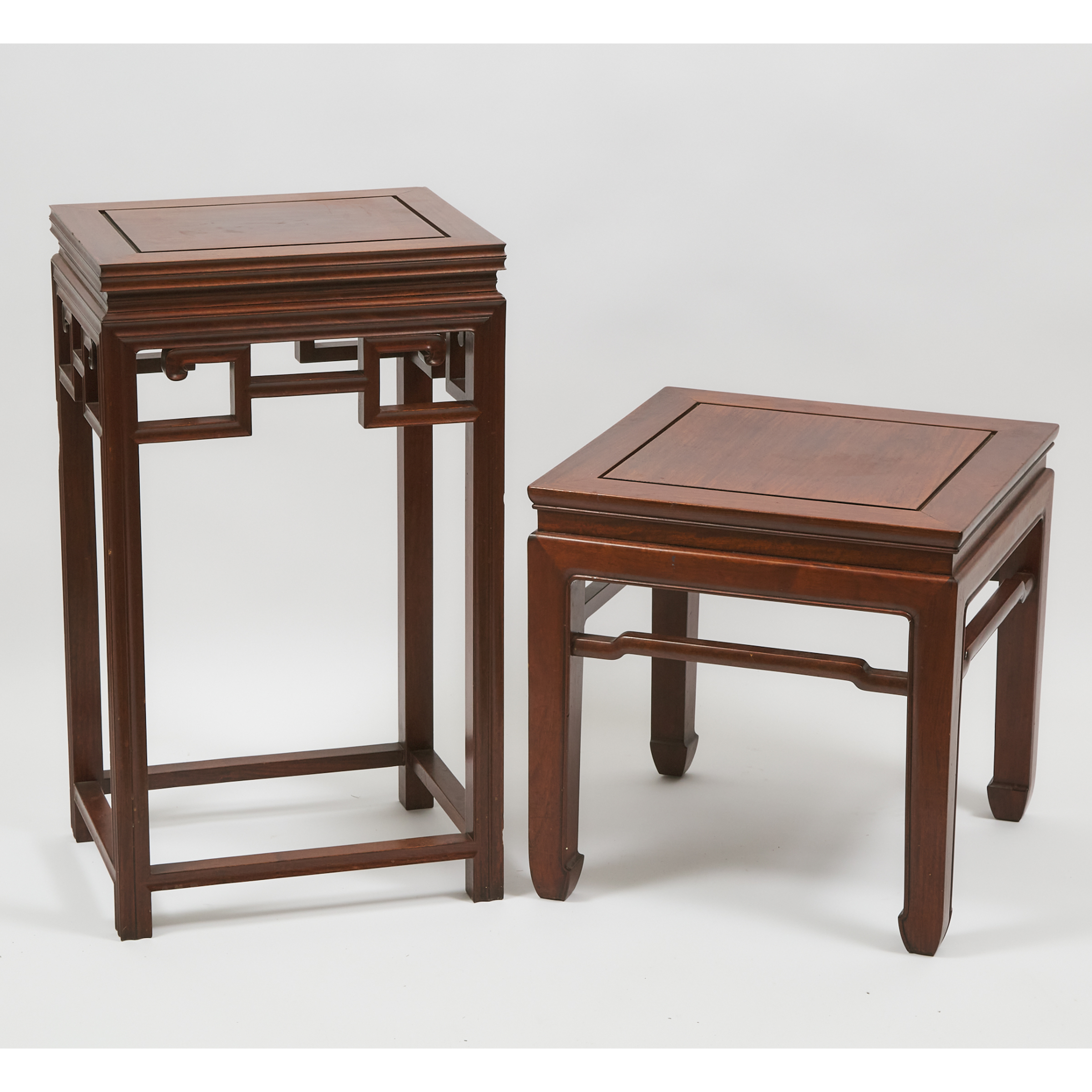Two Chinese Hardwood Stands 20th 3ab941