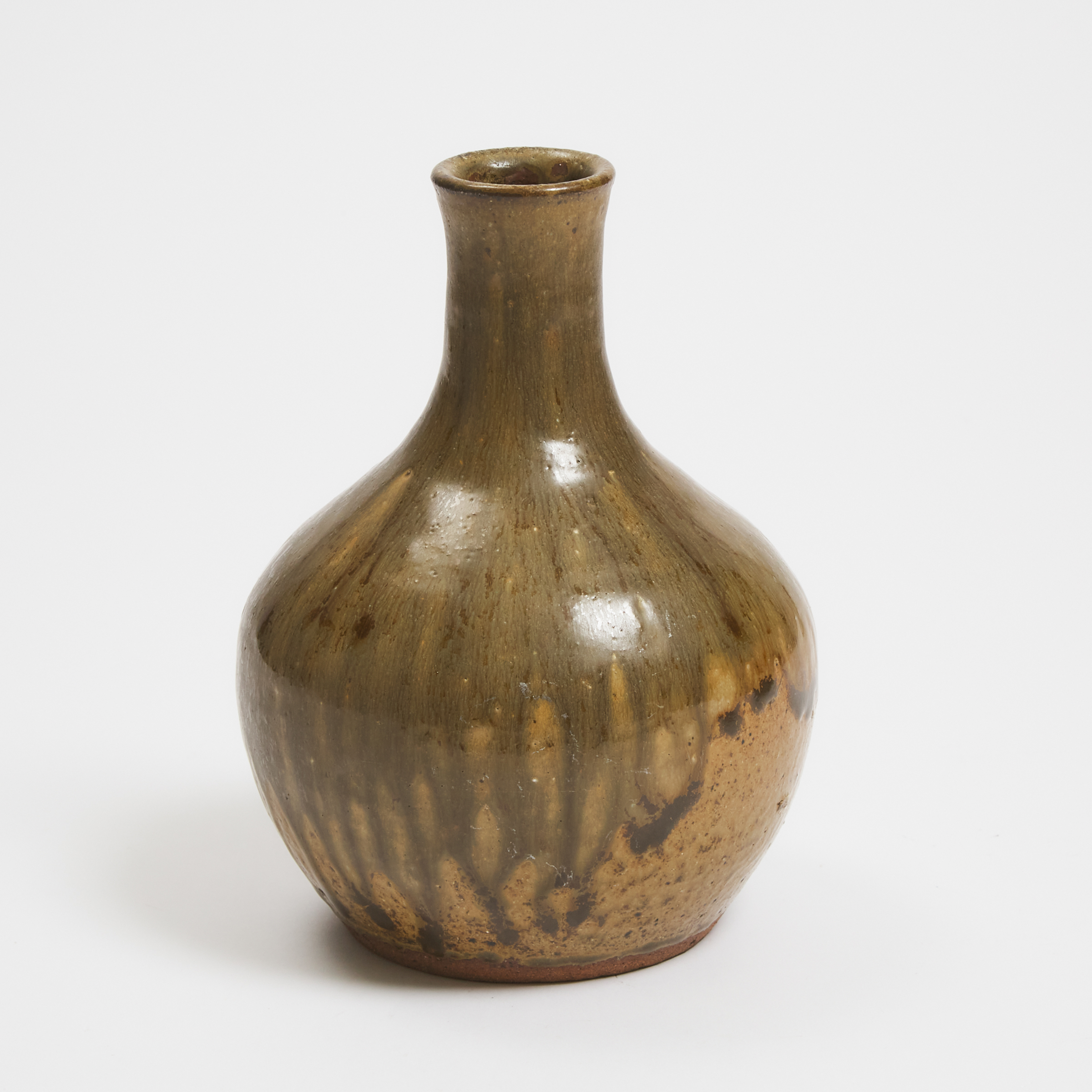A Tanba/Tamba Stoneware Bottle
