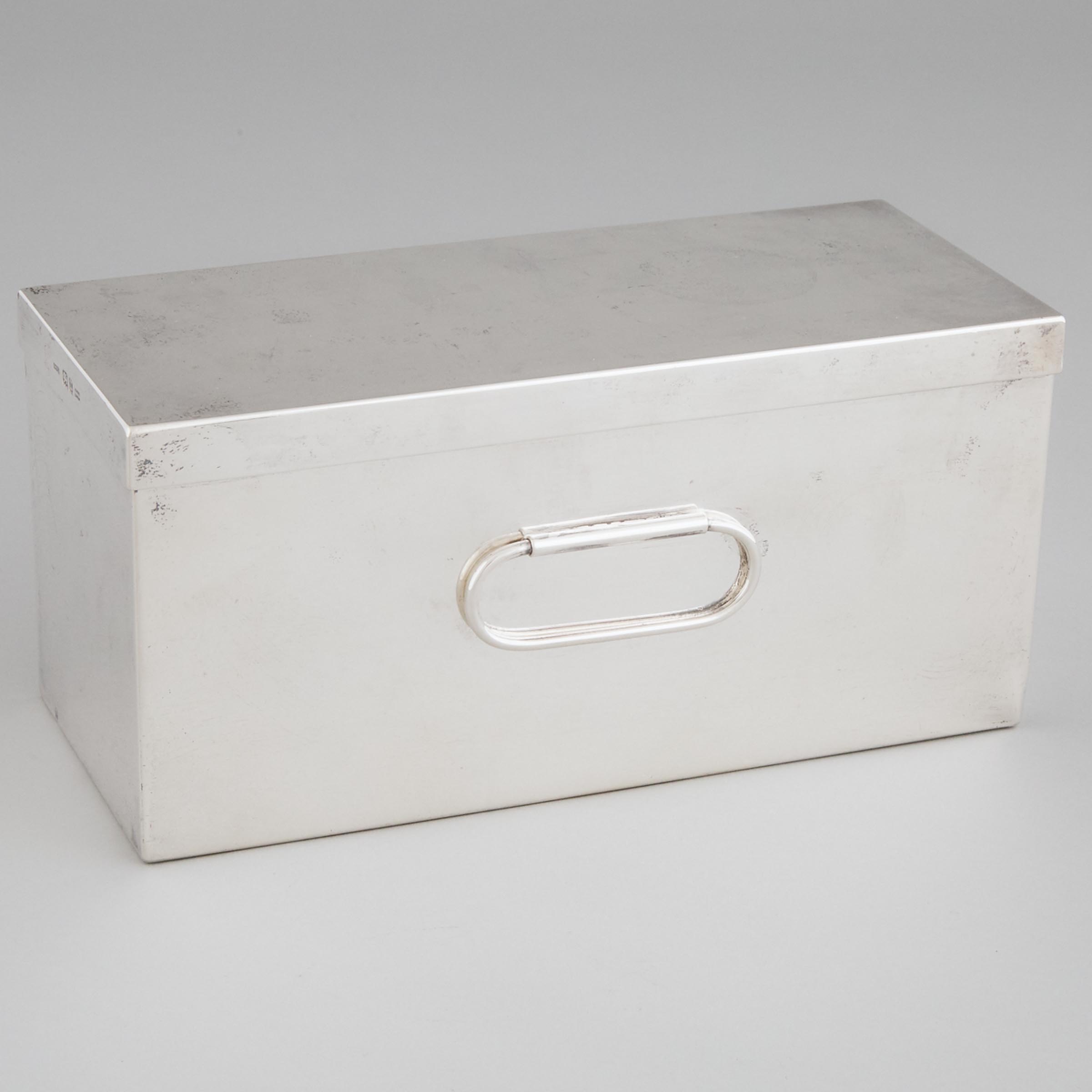 English Silver Rectangular Box,