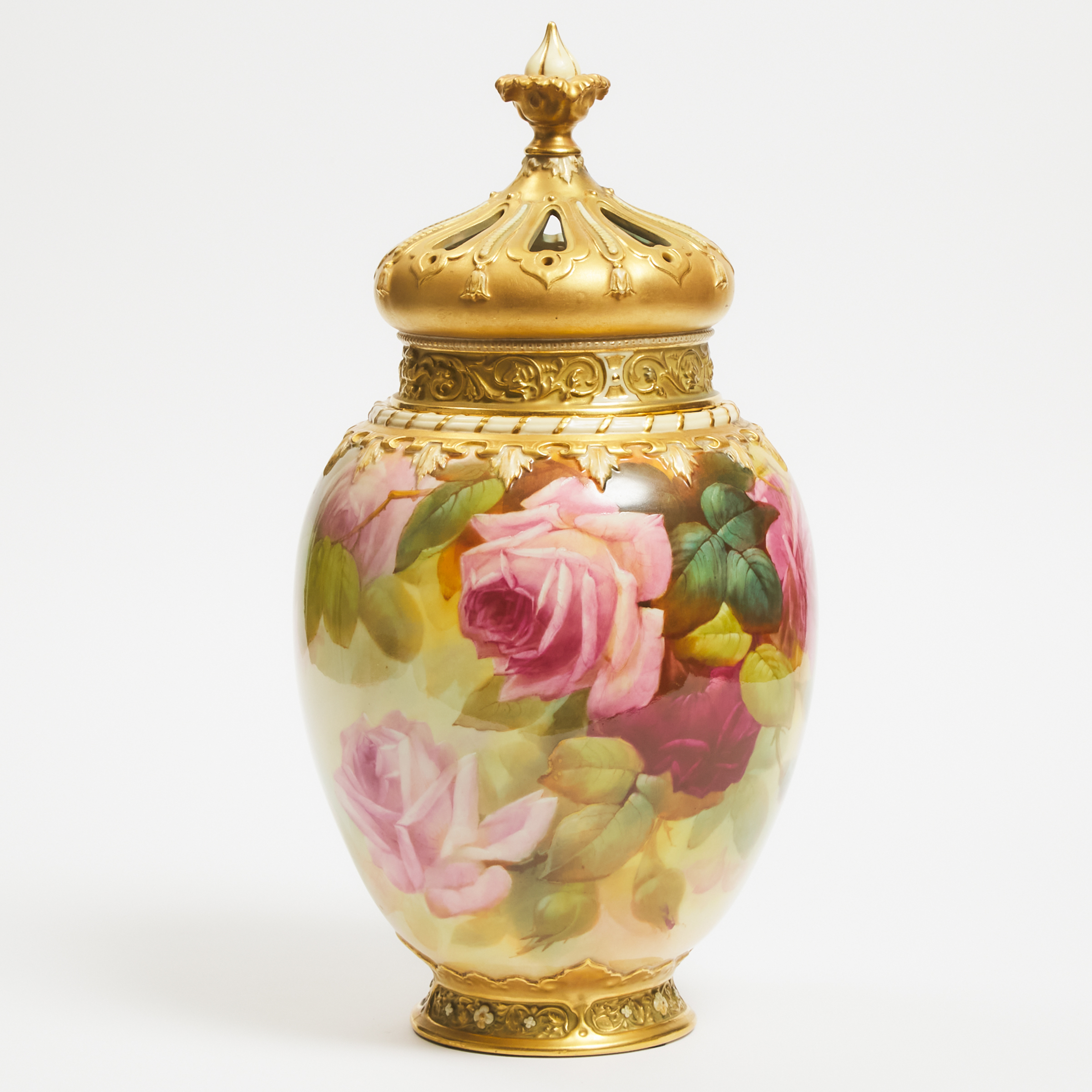 Royal Worcester Large Hadley Roses