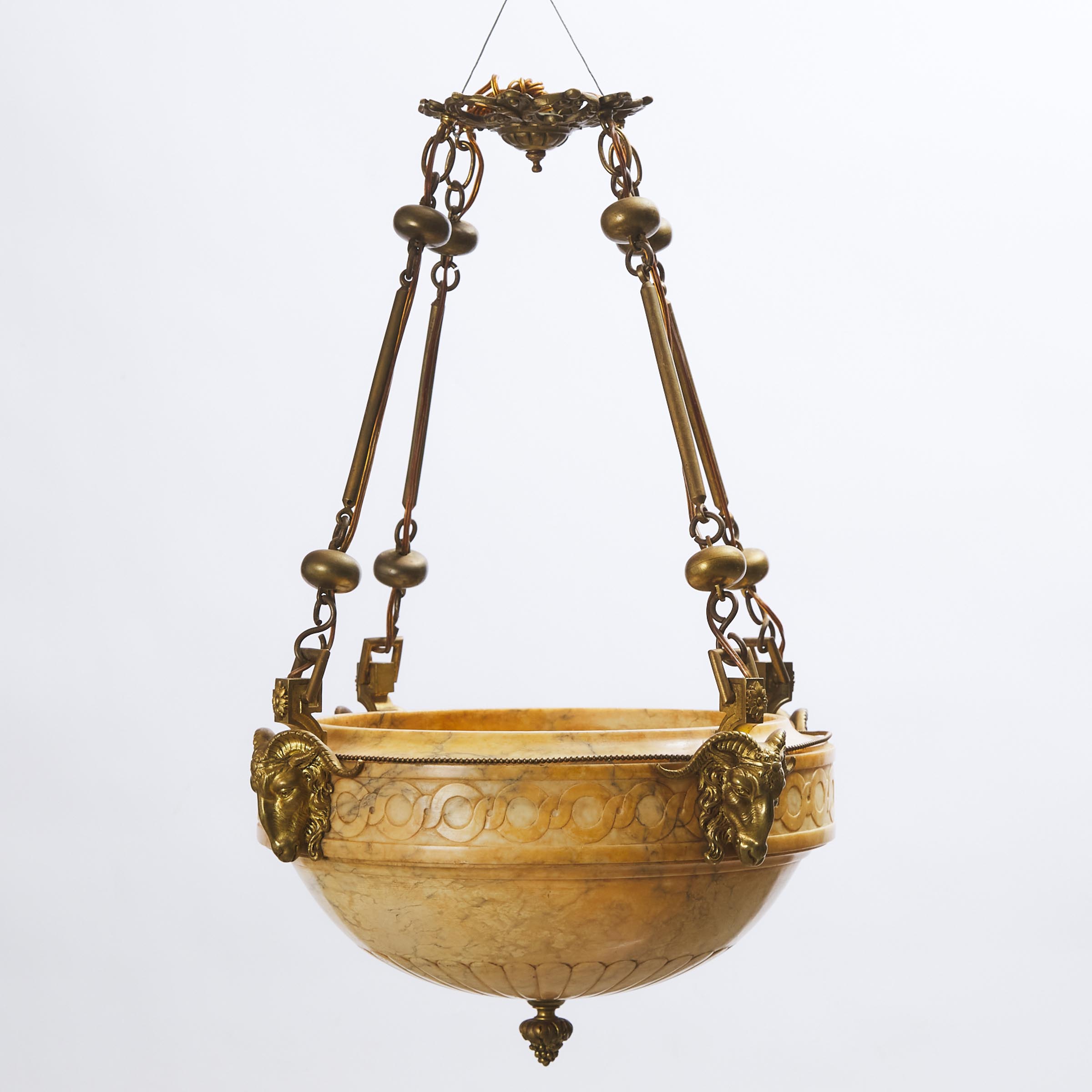 Ormolu Mounted Alabaster Hanging