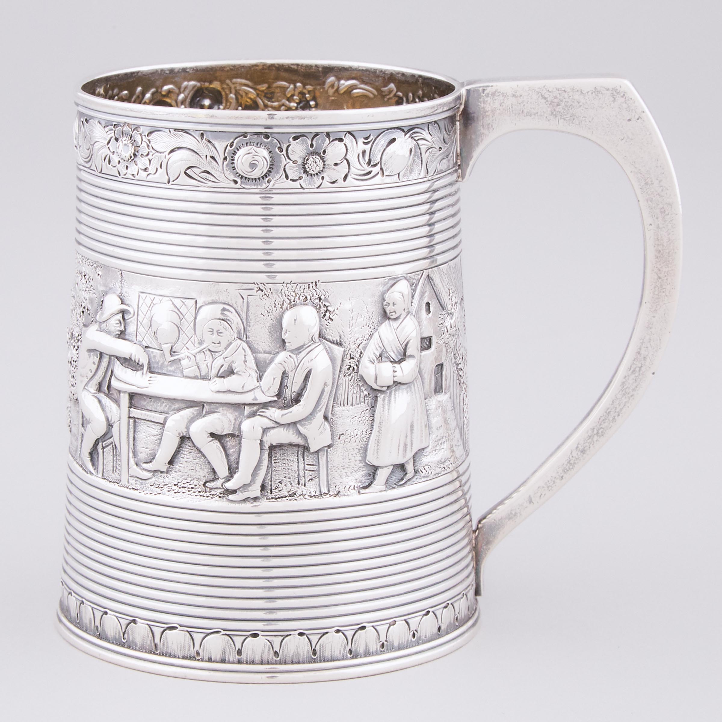 George III Silver Repoussé Mug,