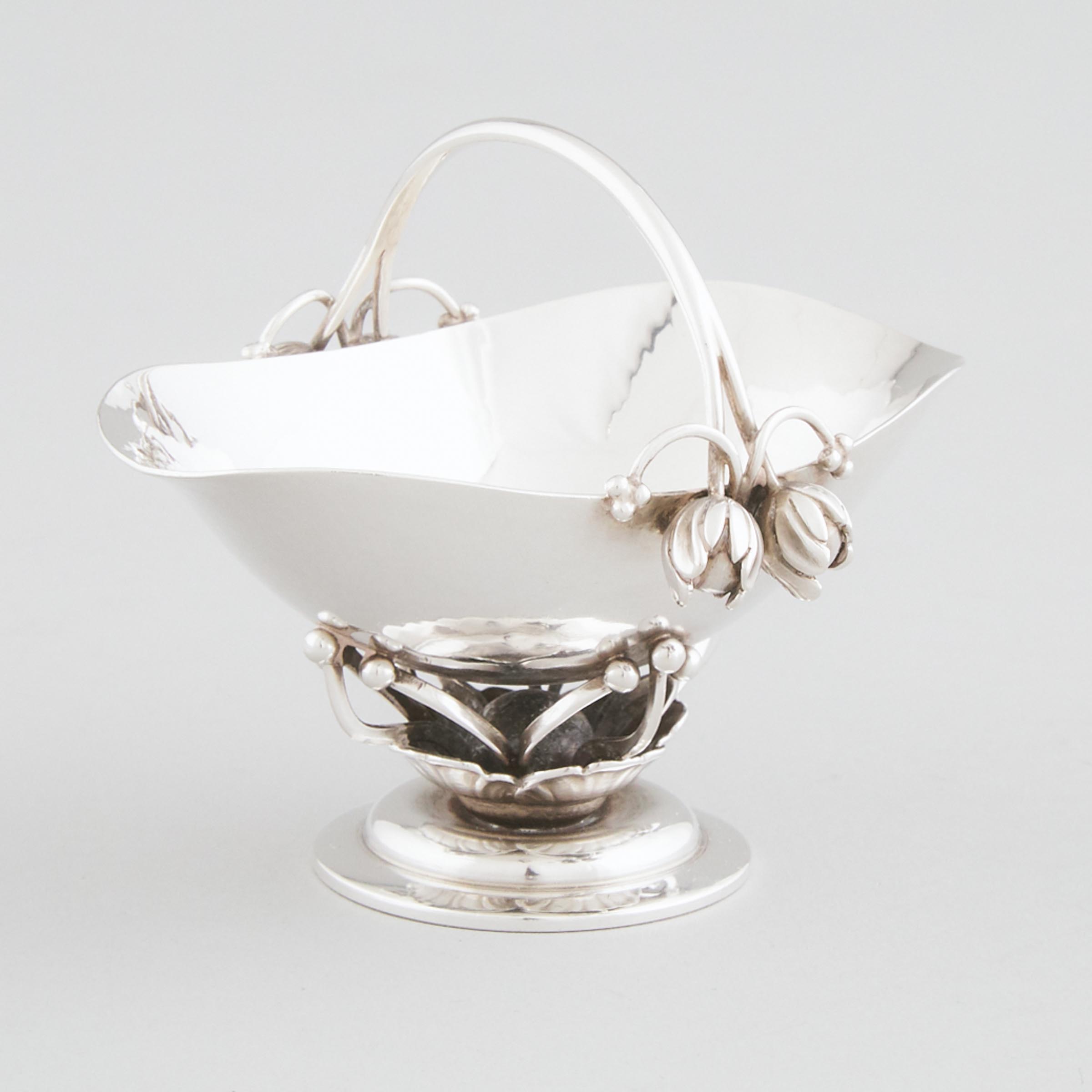 Danish Silver Small Bonbon Basket,