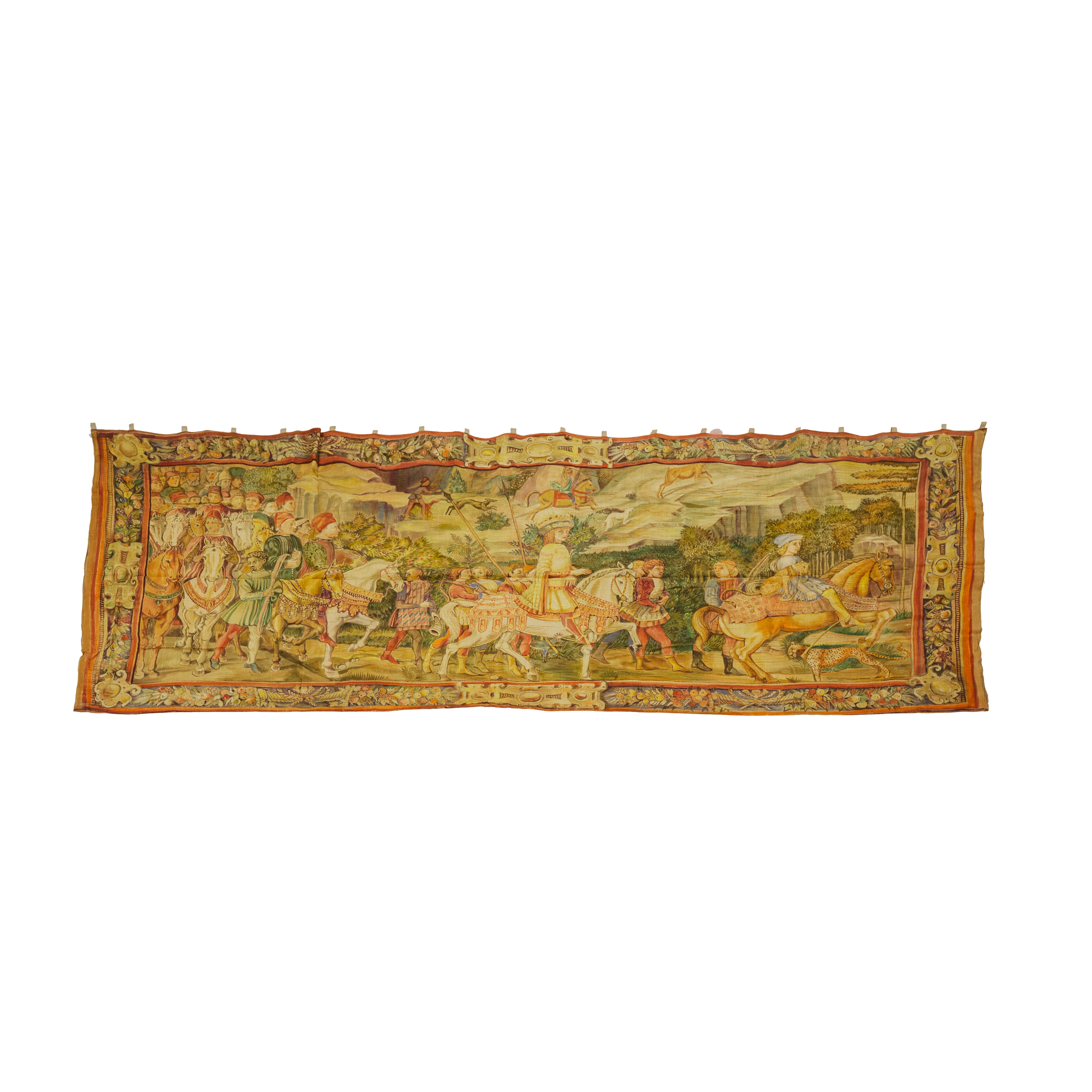 Large Painted Wall Hanging Depicting 3aba07