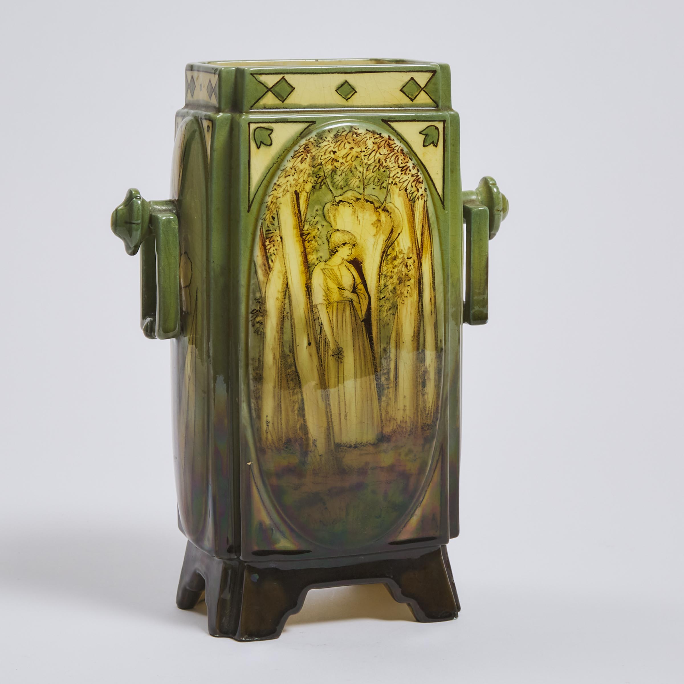 Austrian Earthenware Vase, c.1900  