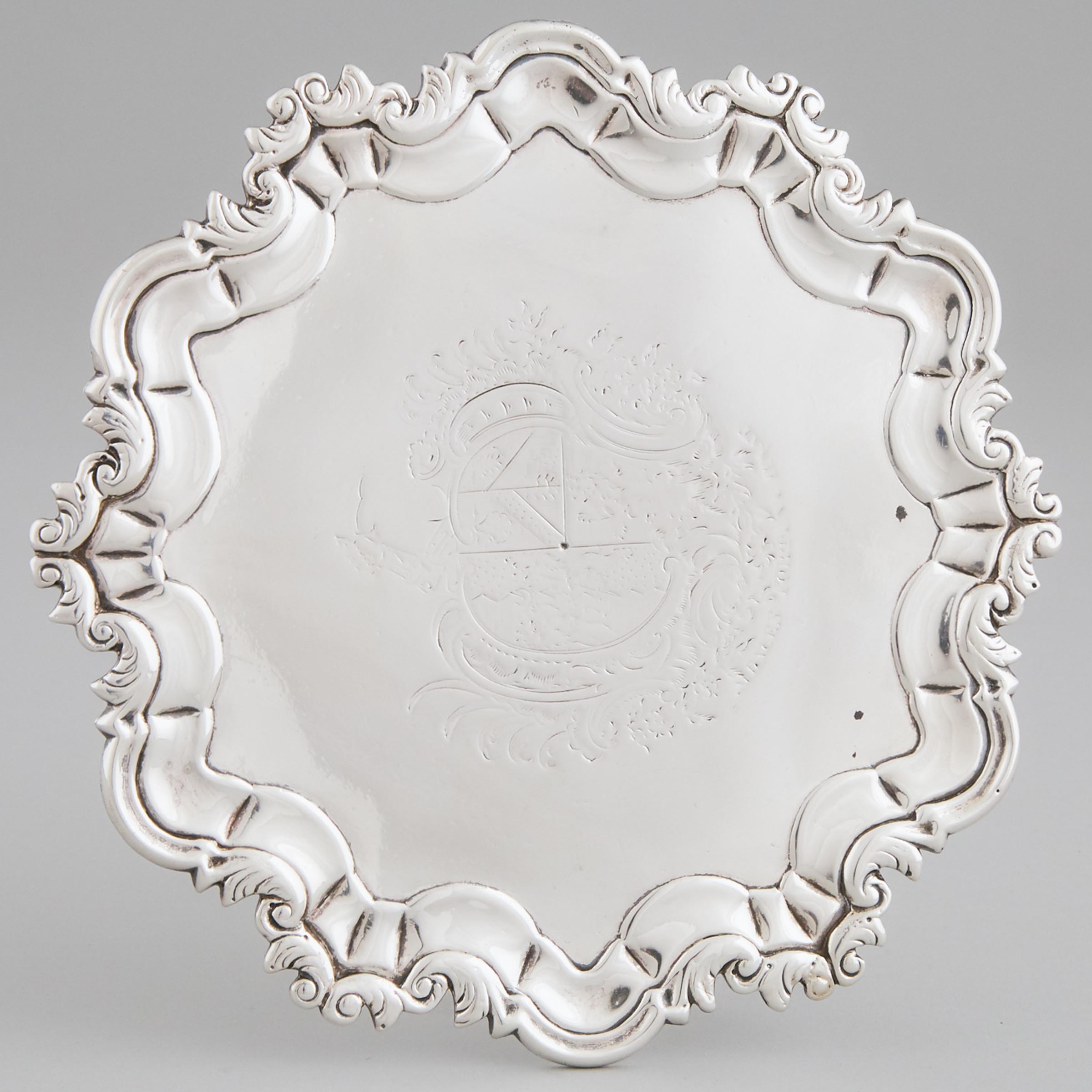 George II Irish Silver Shaped Circular