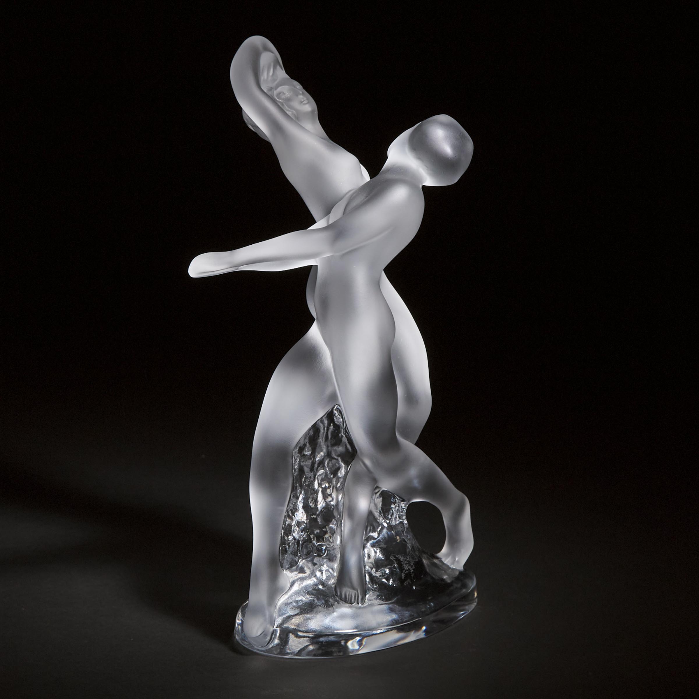 Deux Danseuses, Lalique Moulded and