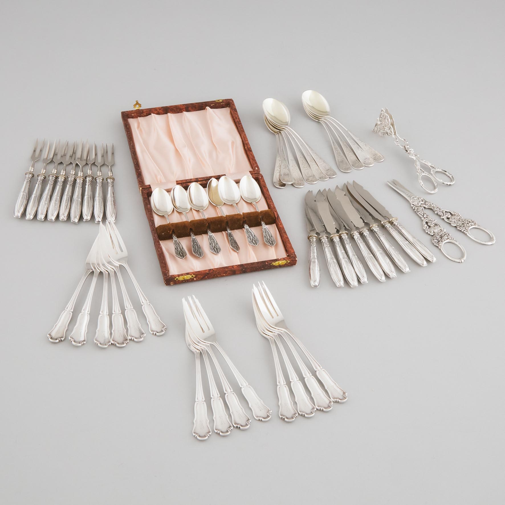 Group of German Silver Flatware,