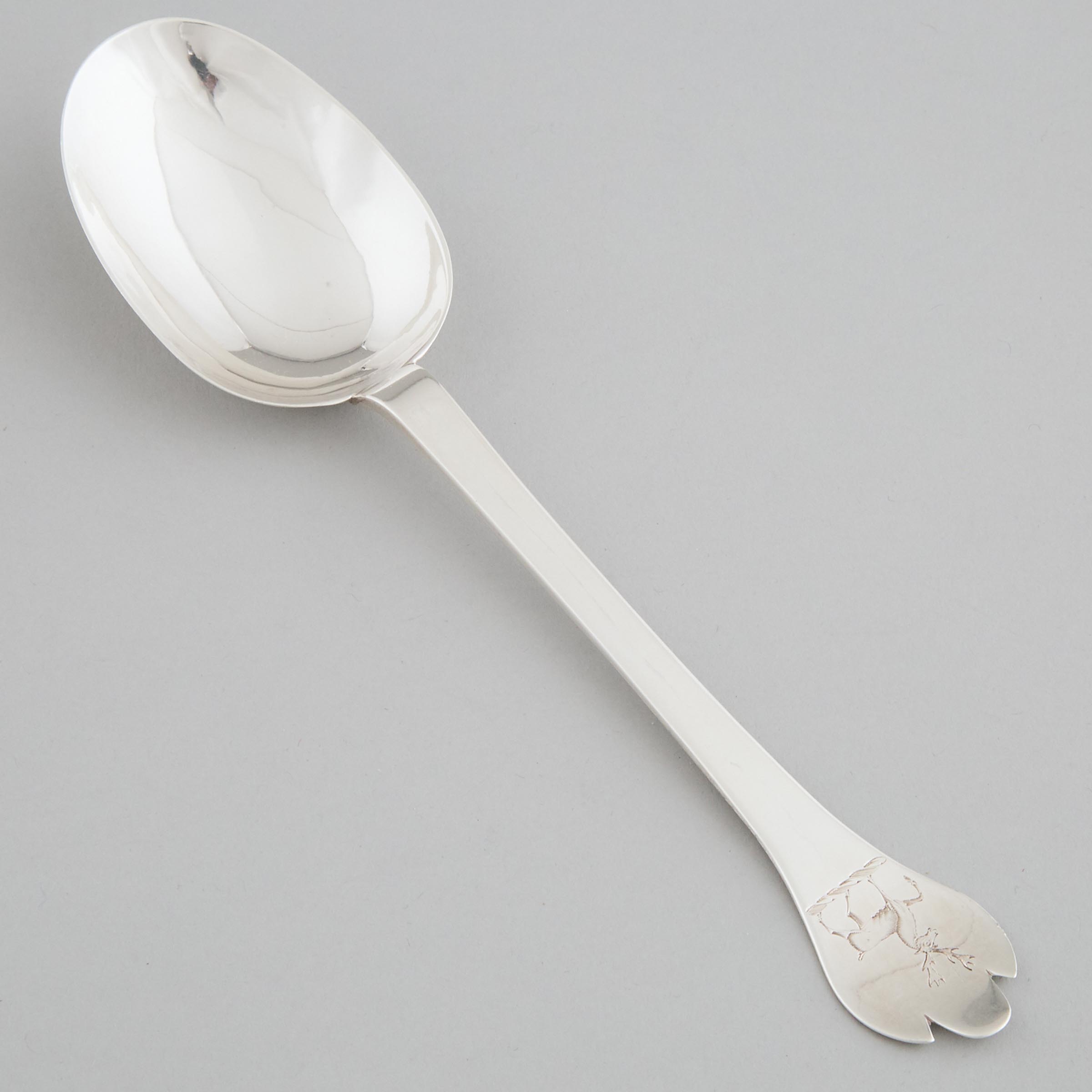 William & Mary Silver Trefid Spoon,