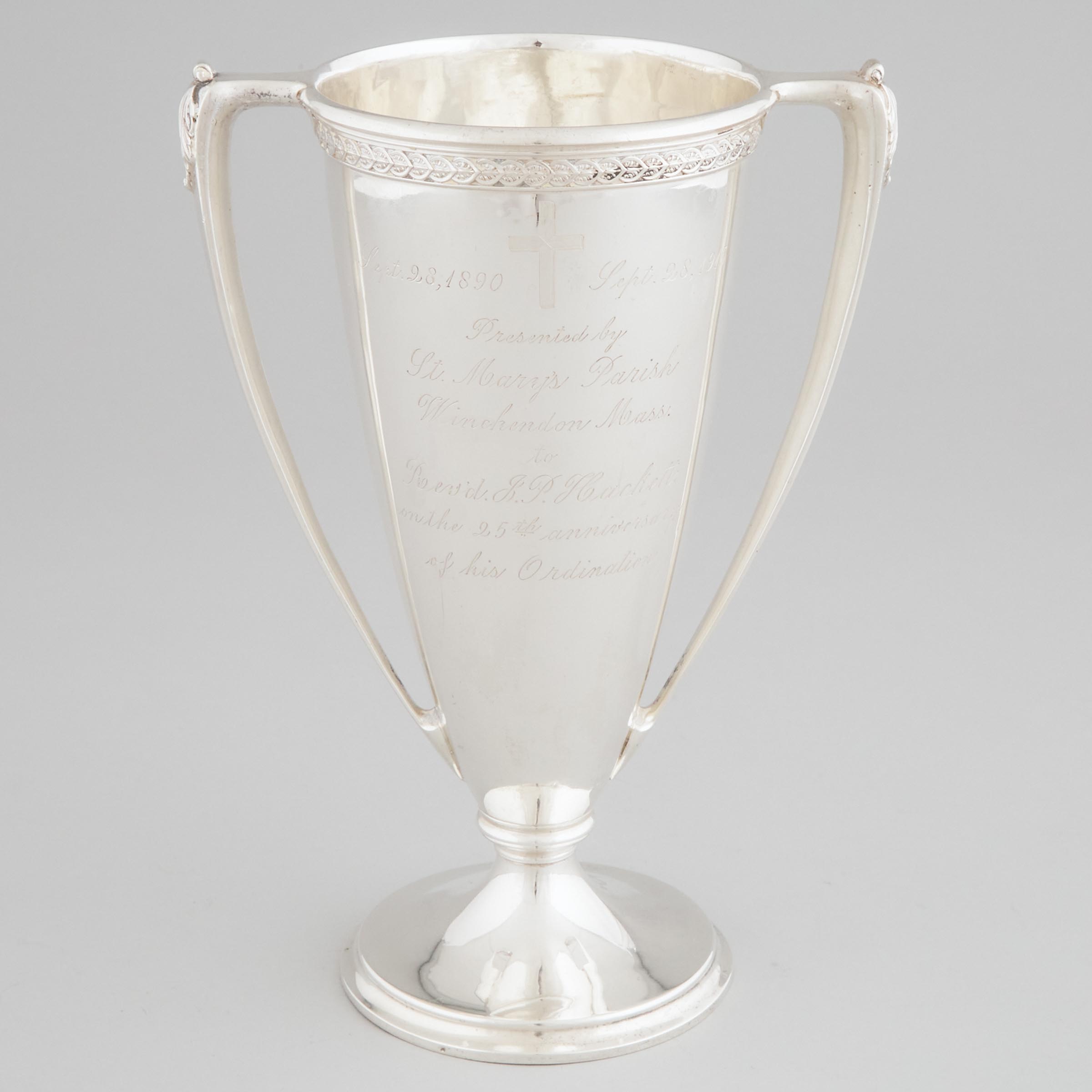 American Silver Two-Handled Cup,