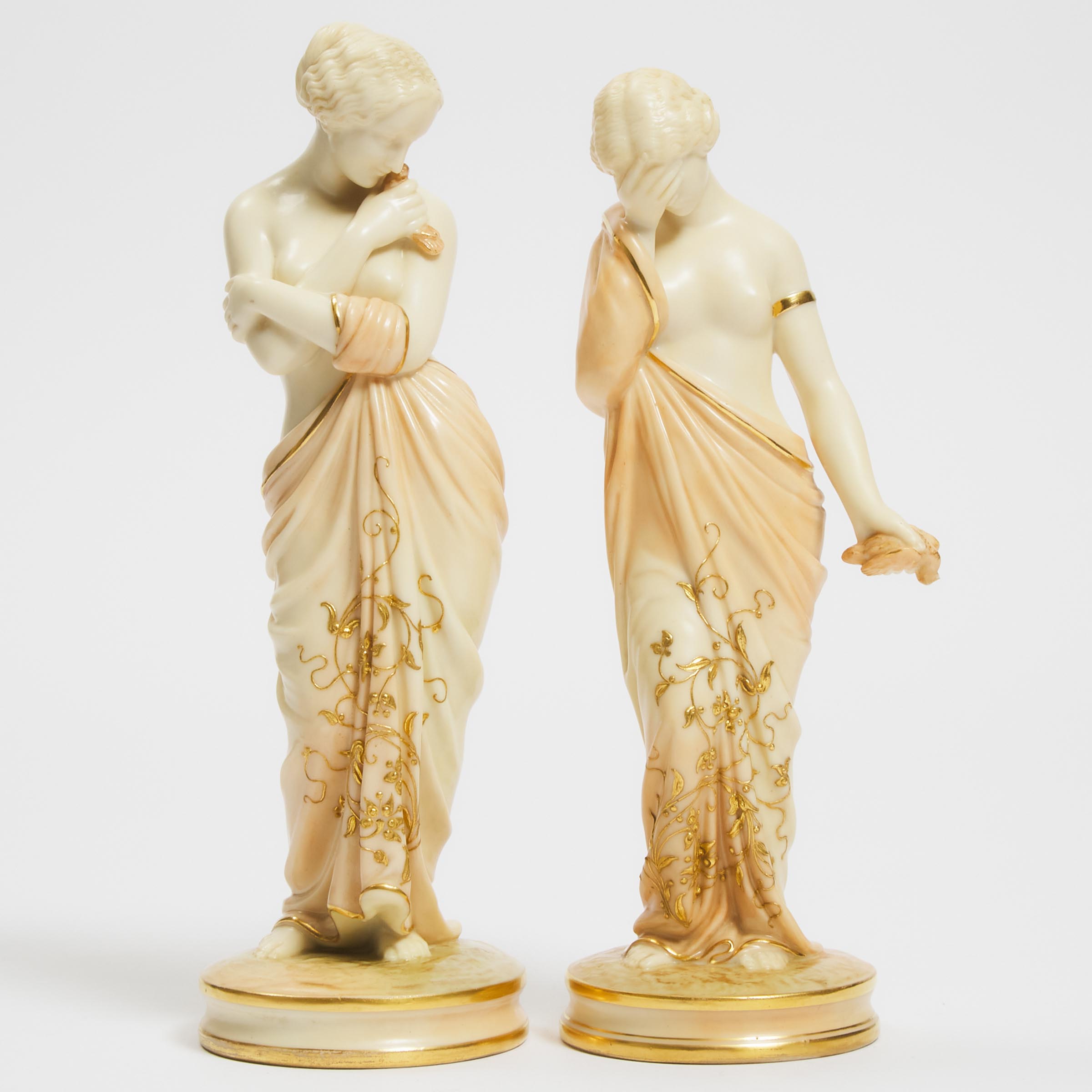 Pair of Royal Worcester Figures 3aba87