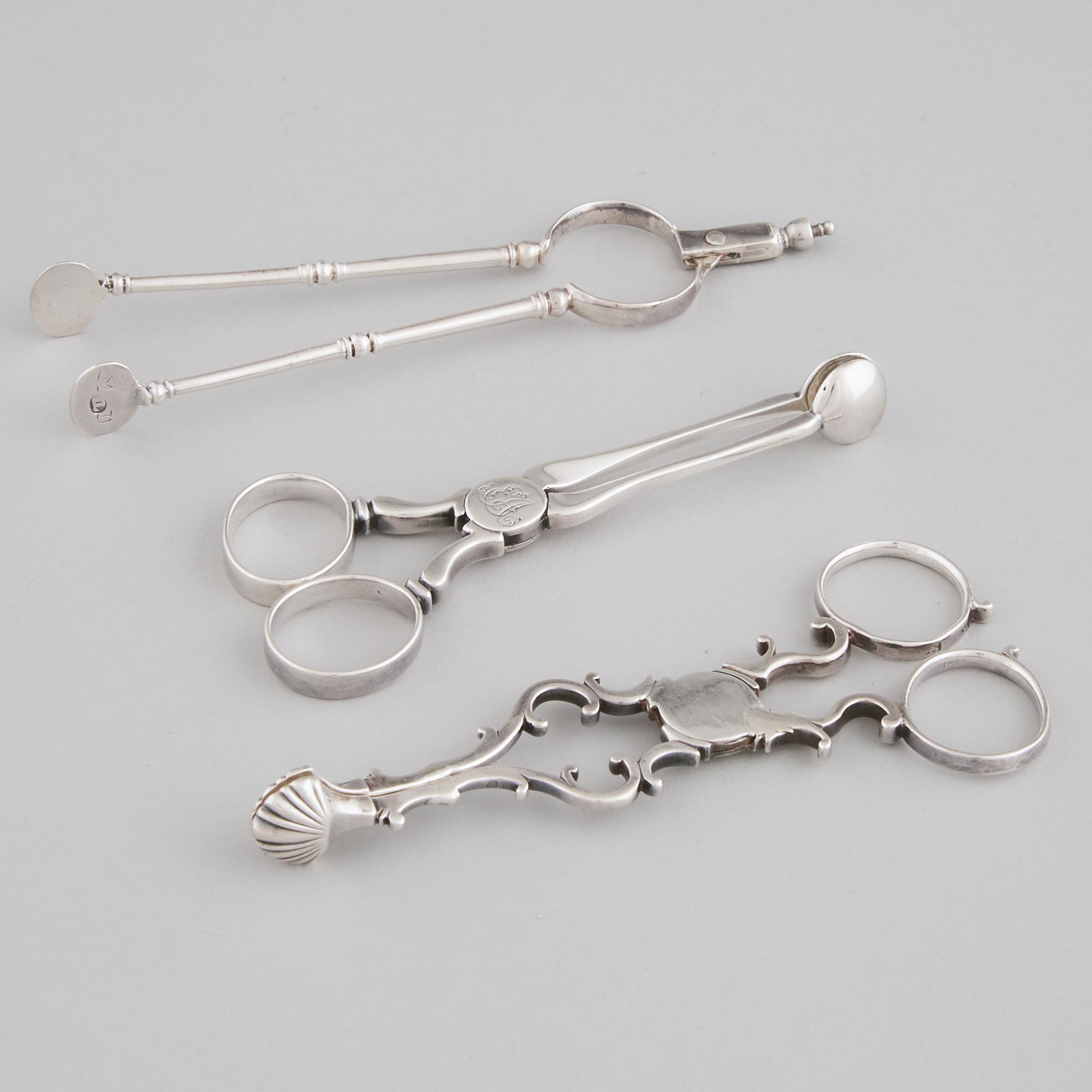 George III Silver Sugar Tongs  3abacb