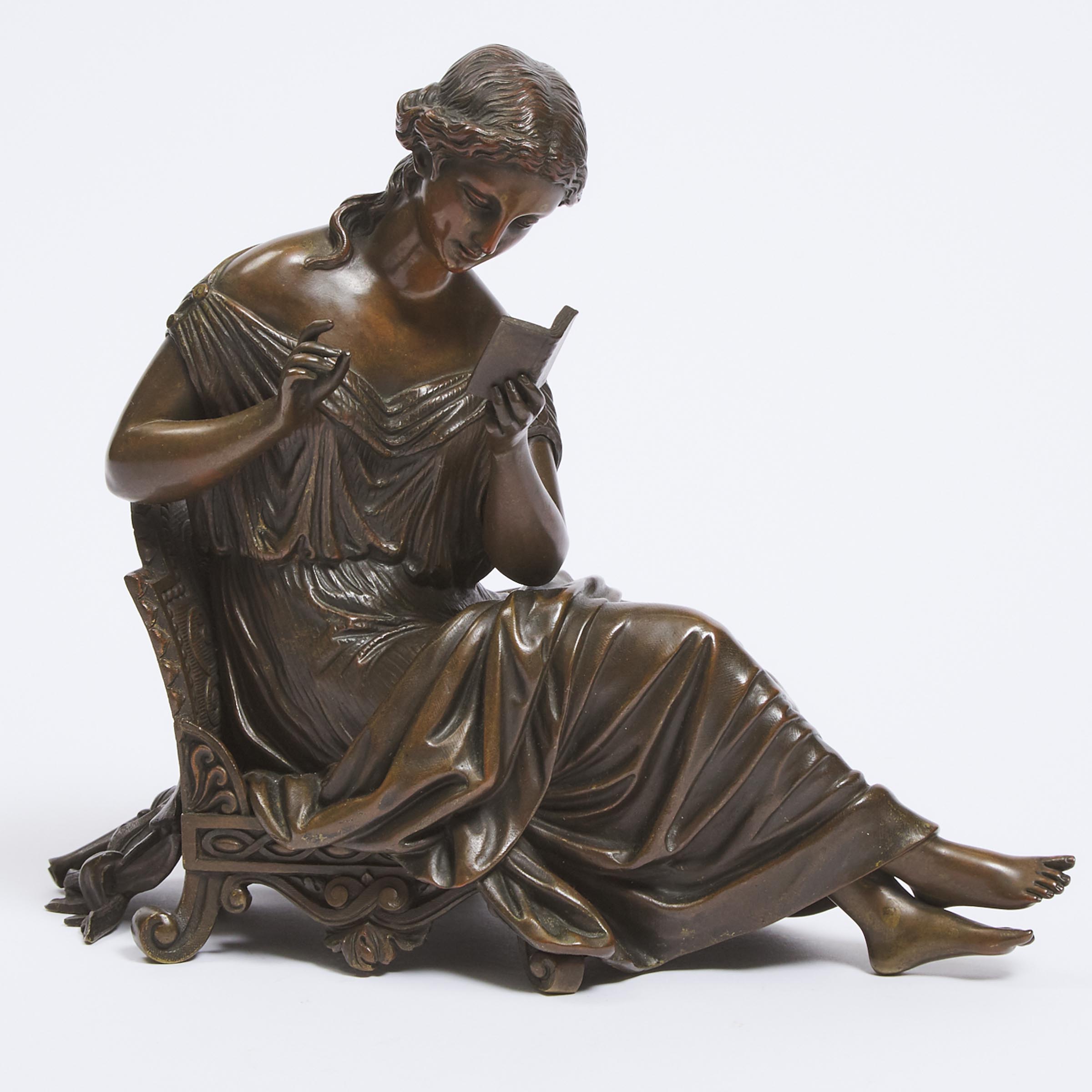 French Patinated Bronze Figure