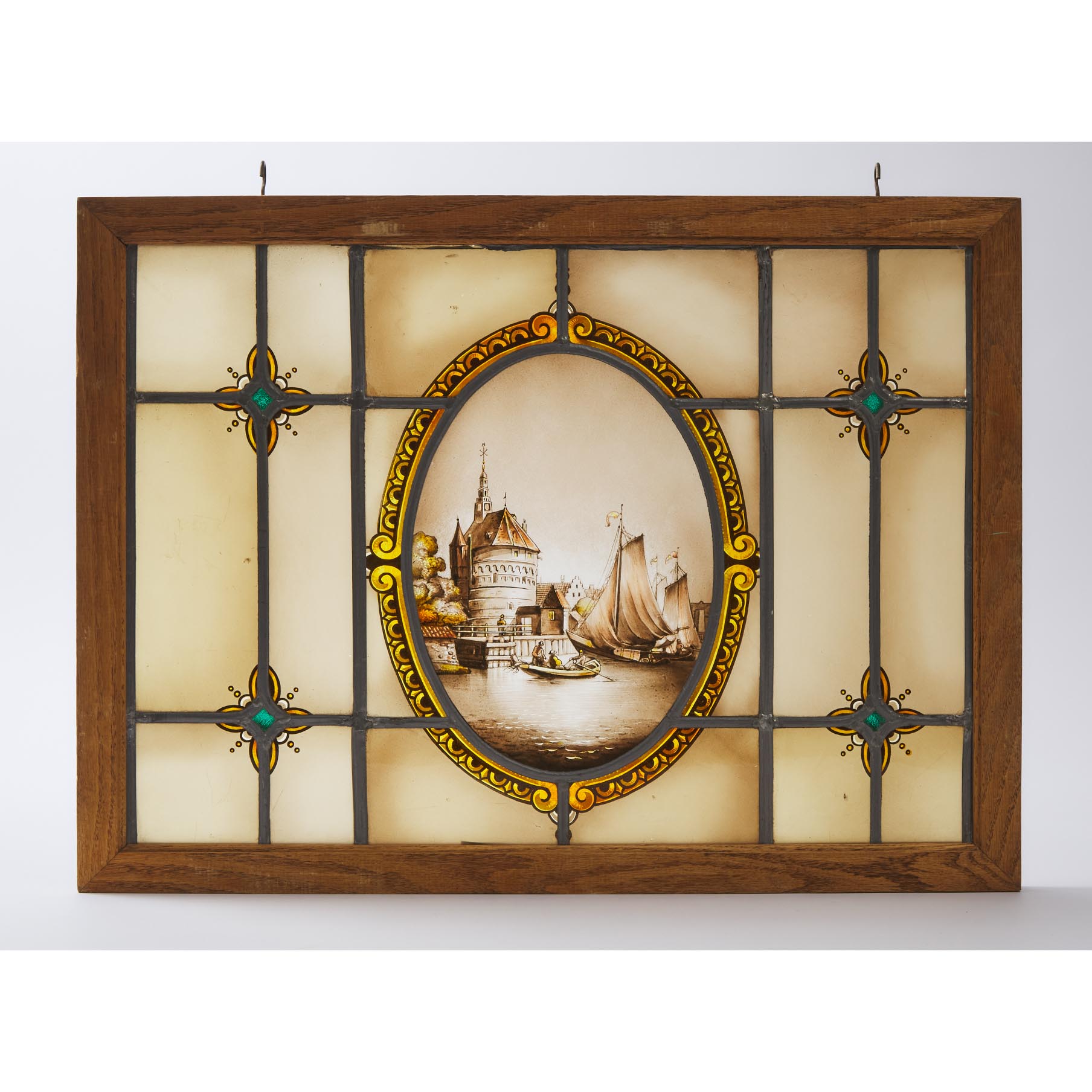 Pair of Victorian Stained Glass