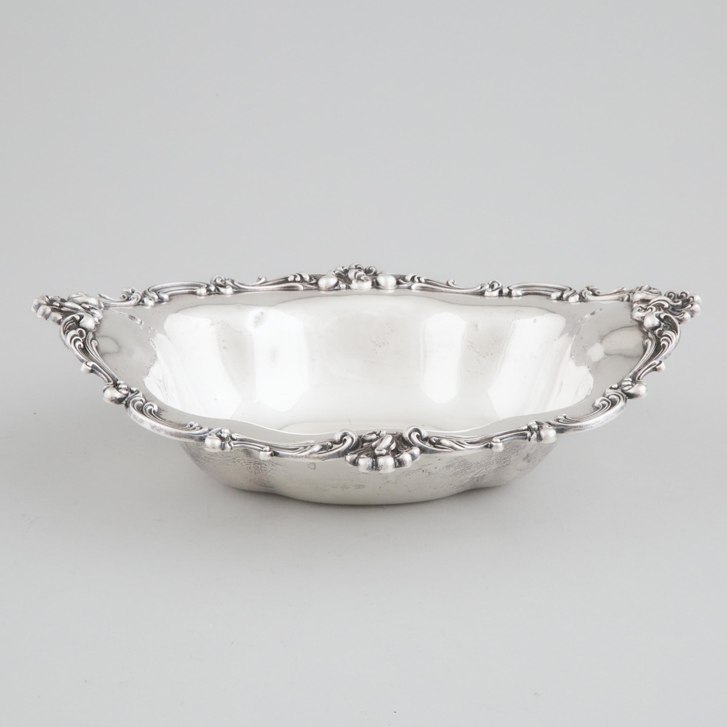 American Silver Oval Dish, Redlich