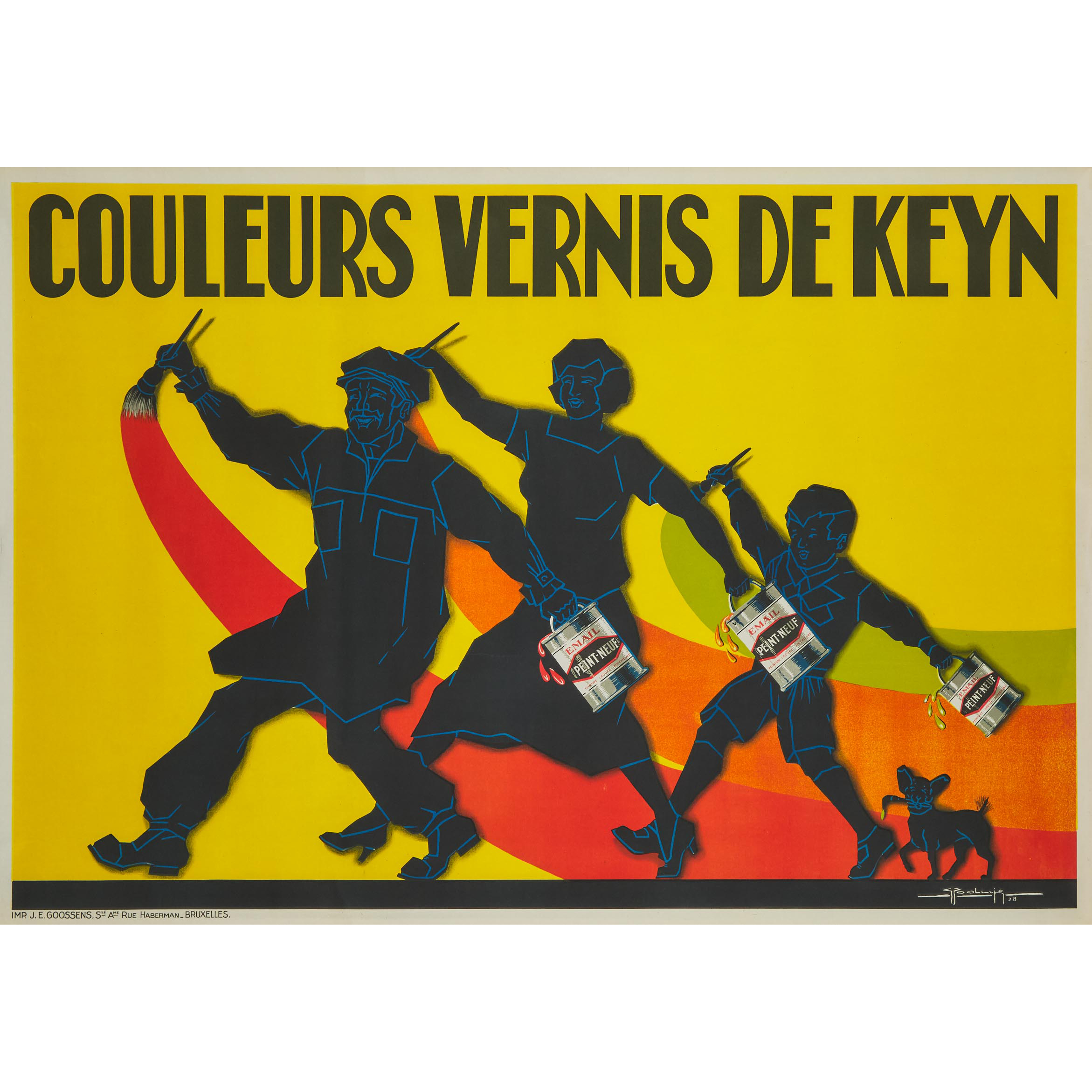 Belgian School, signed Yooluiji COULEURS