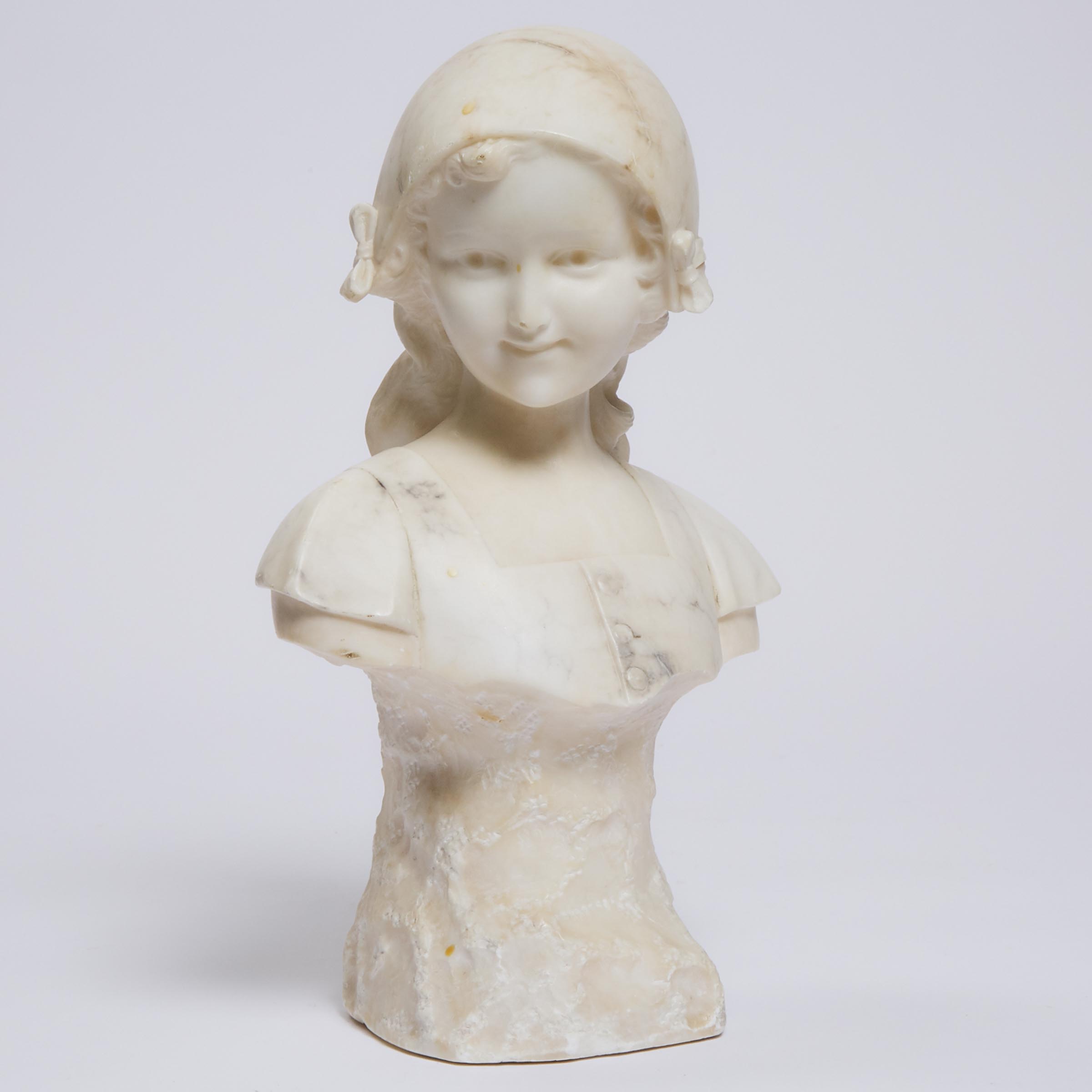 Continental Alabaster Bust of a 3abb2d