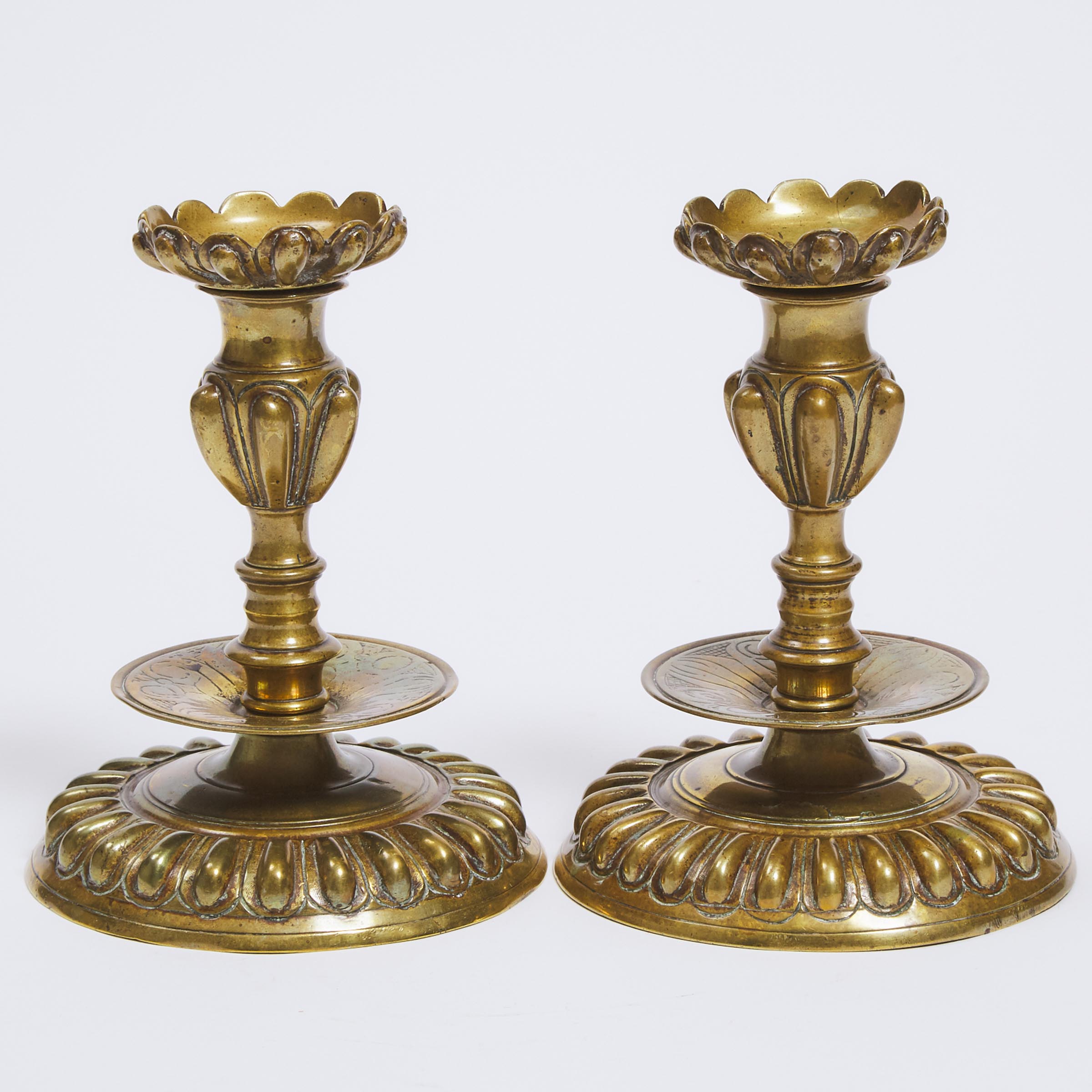 Pair of Italian Bronze Candlesticks  3abb37