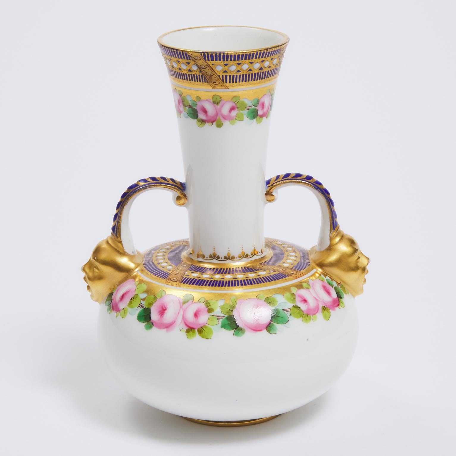 Derby Crown Porcelain Co. Two-Handled