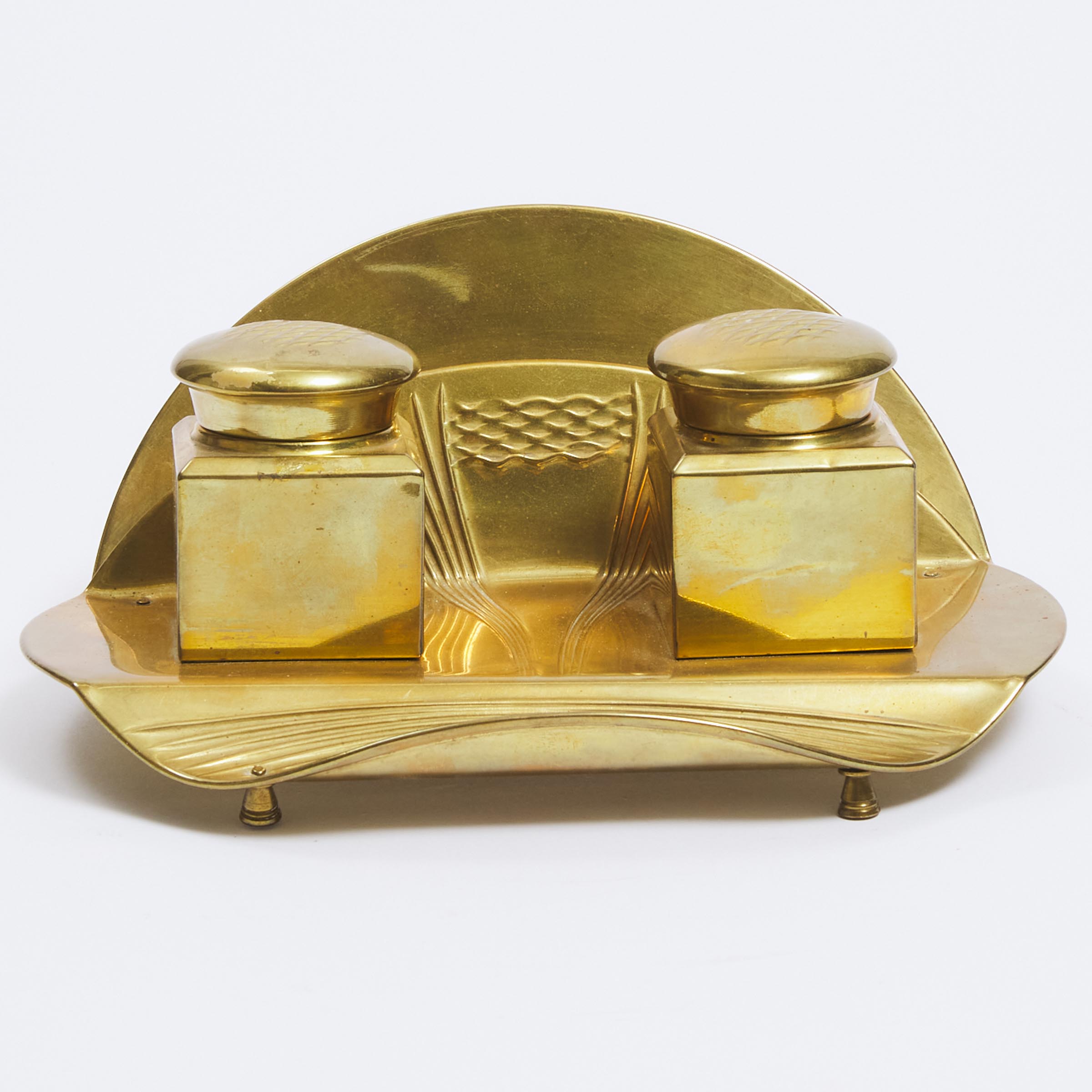 Art Nouveau Brass Desk Stand c 1900 3abb6f