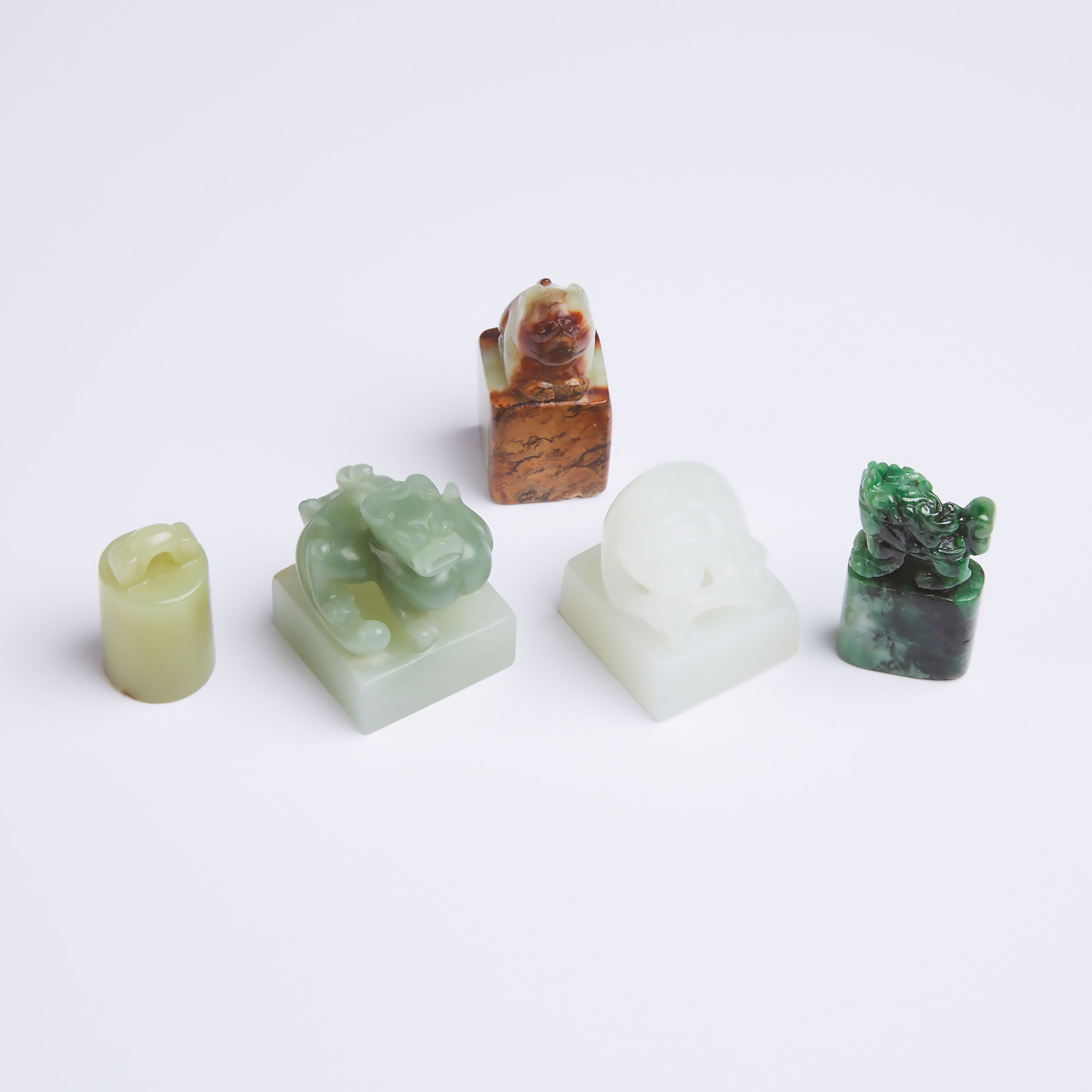 A Group of Five Jade and Jadeite 3abbaa